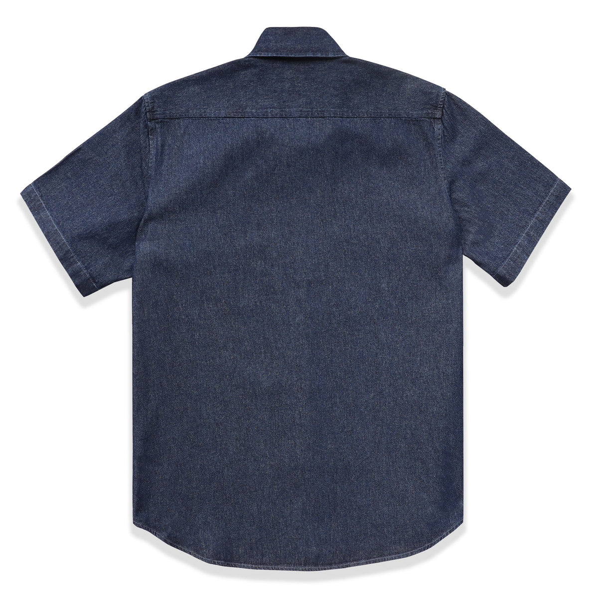 Men's cotton short-sleeved denim shirt #5500 – Dubinik