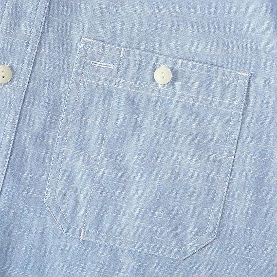 Dubinik® Chambray Long Sleeve Denim Workshirt with Pockets#58003