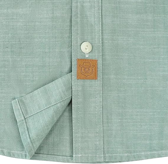 Dubinik® Chambray Long Sleeve Denim Workshirt with Pockets#58005