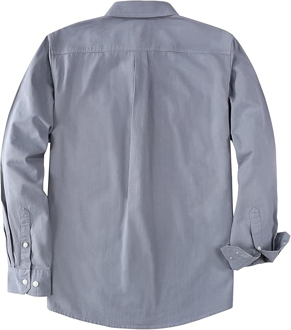 Dubinik® Chambray Long Sleeve Denim Workshirt with Pockets#58006