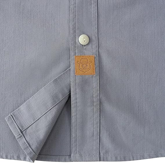 Dubinik® Chambray Long Sleeve Denim Workshirt with Pockets#58006