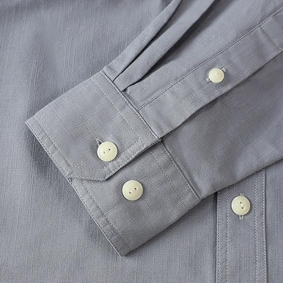 Dubinik® Chambray Long Sleeve Denim Workshirt with Pockets#58006