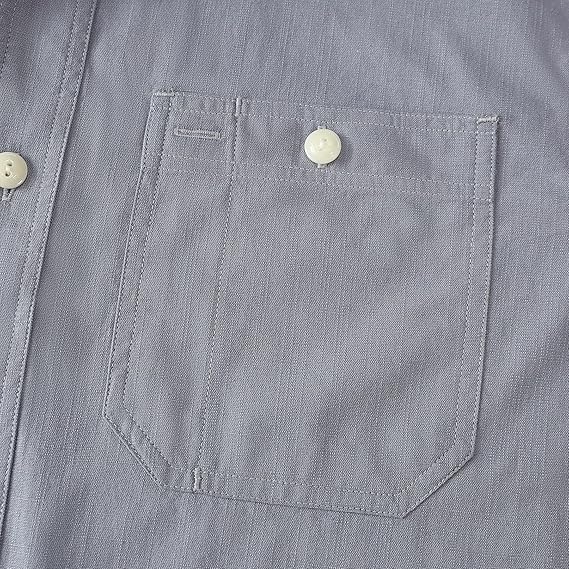 Dubinik® Chambray Long Sleeve Denim Workshirt with Pockets#58006