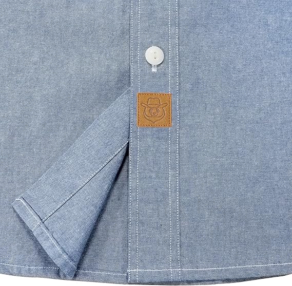 Dubinik® Chambray Long Sleeve Denim Workshirt with Pockets#58009