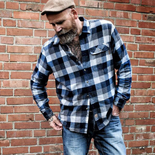Mens Flannel Shirts Long Sleeve Casual #1027