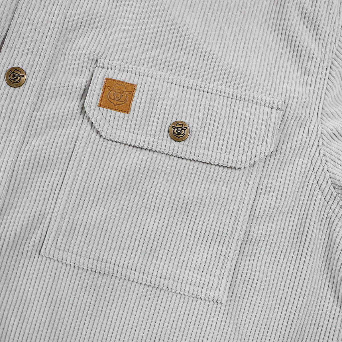 Dubinik® Corduroy Shirt Heren Corduroy Jas Heren Met Lange Mouw Casual Werk Vintage Regular Fit Heren Snap Button Shirt, Grijs, 4XL