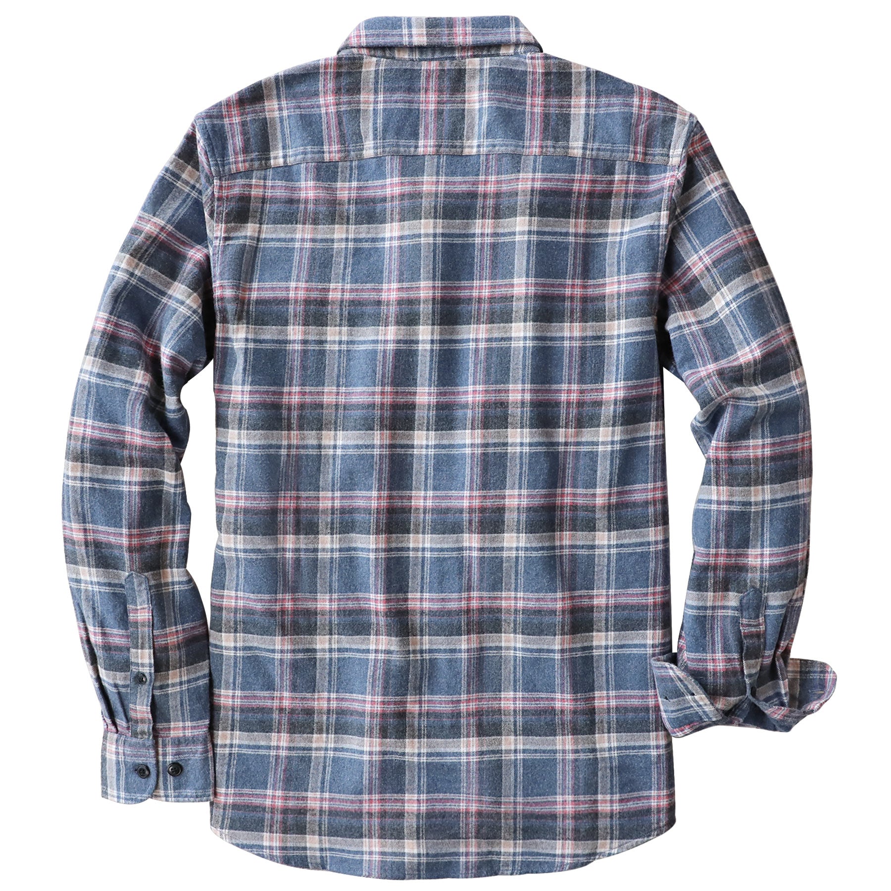 Dubinik® Flannel Shirt for Men 100% Cotton Mens Flannel Shirts Long Sleeve Plaid Soft Casual Button Down Shirt Men#66029