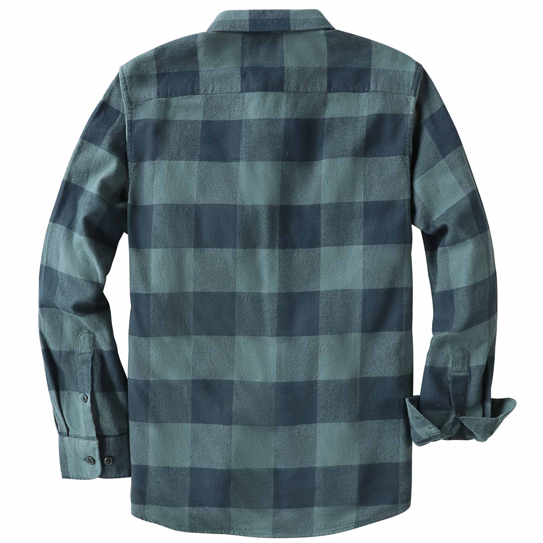 Dubinik® Flannel Shirt for Men 100% Cotton Mens Flannel Shirts Long Sleeve Plaid Soft Casual Button Down Shirt Men#66028