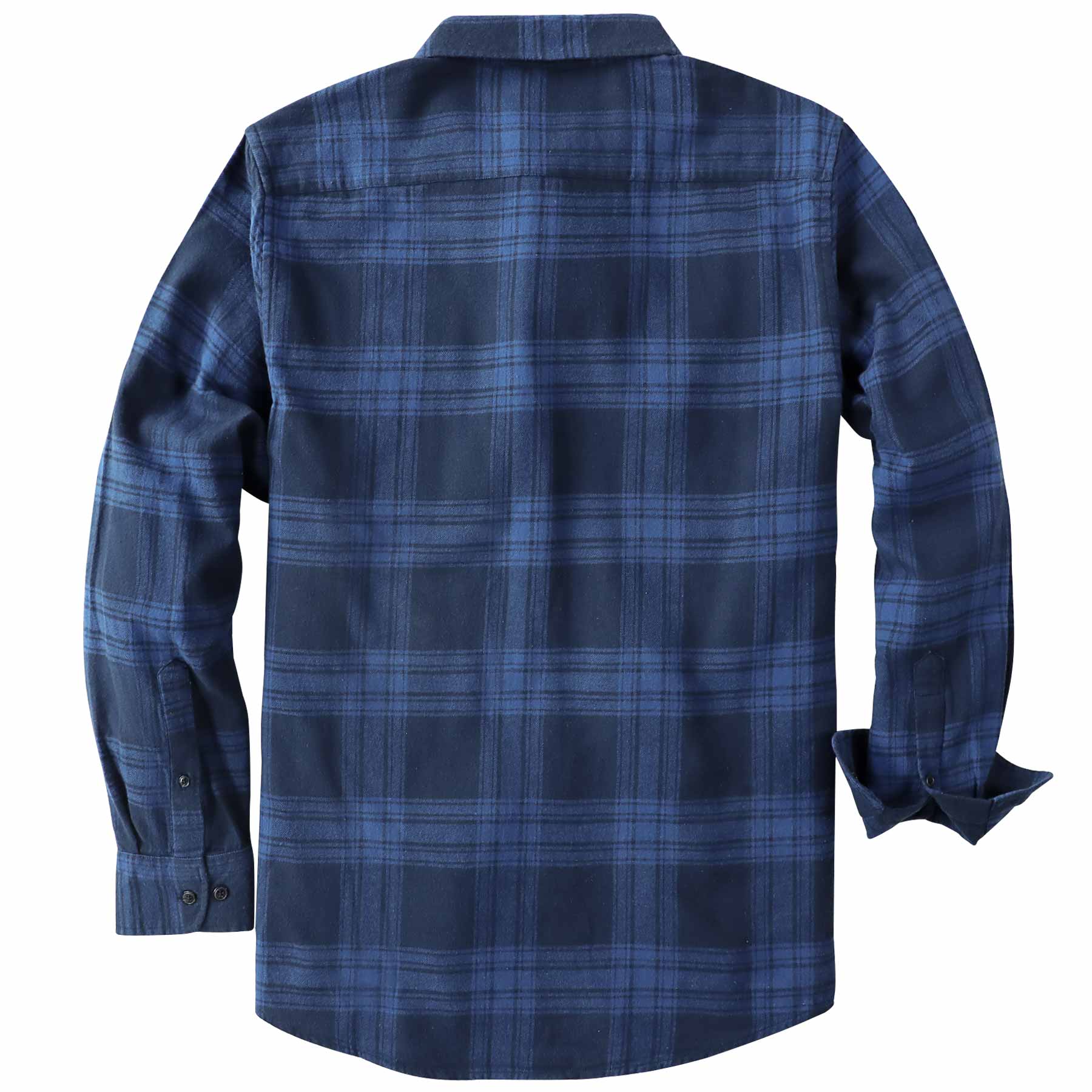 Dubinik® Flannel Shirt for Men 100% Cotton Mens Flannel Shirts Long Sleeve Plaid Soft Casual Button Down Shirt Men#66009