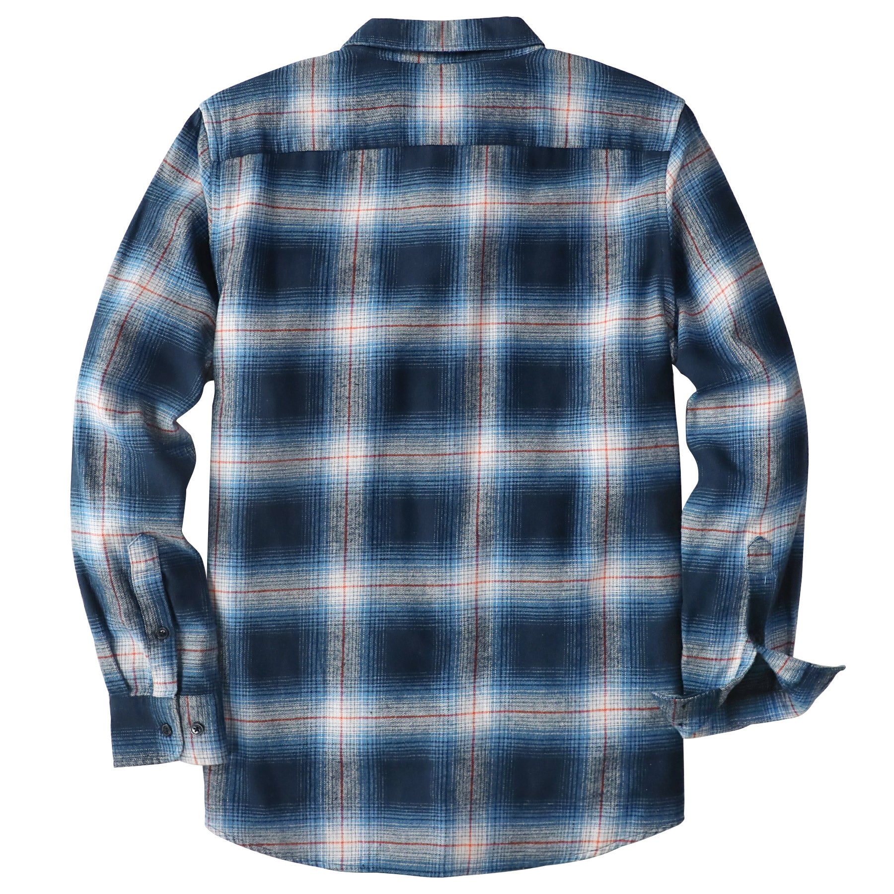 Dubinik® Flannel Shirt for Men 100% Cotton Mens Flannel Shirts Long Sleeve Plaid Soft Casual Button Down Shirt Men#66027