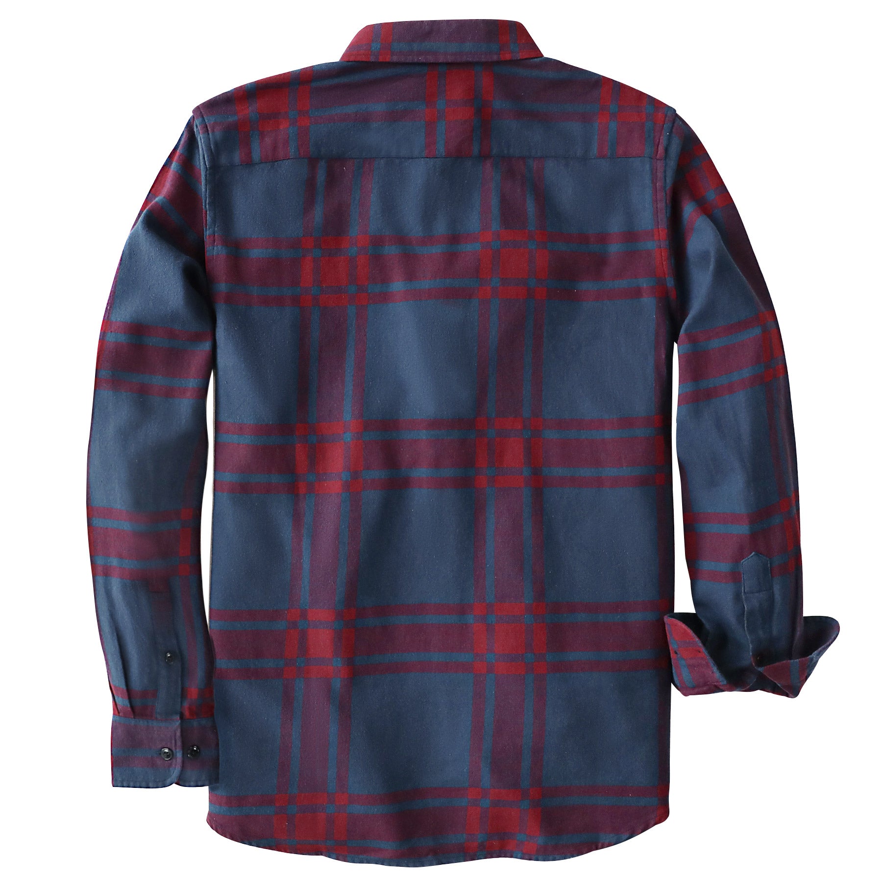 Dubinik® Flannel Shirt for Men 100% Cotton Mens Flannel Shirts Long Sleeve Plaid Soft Casual Button Down Shirt Men#66005