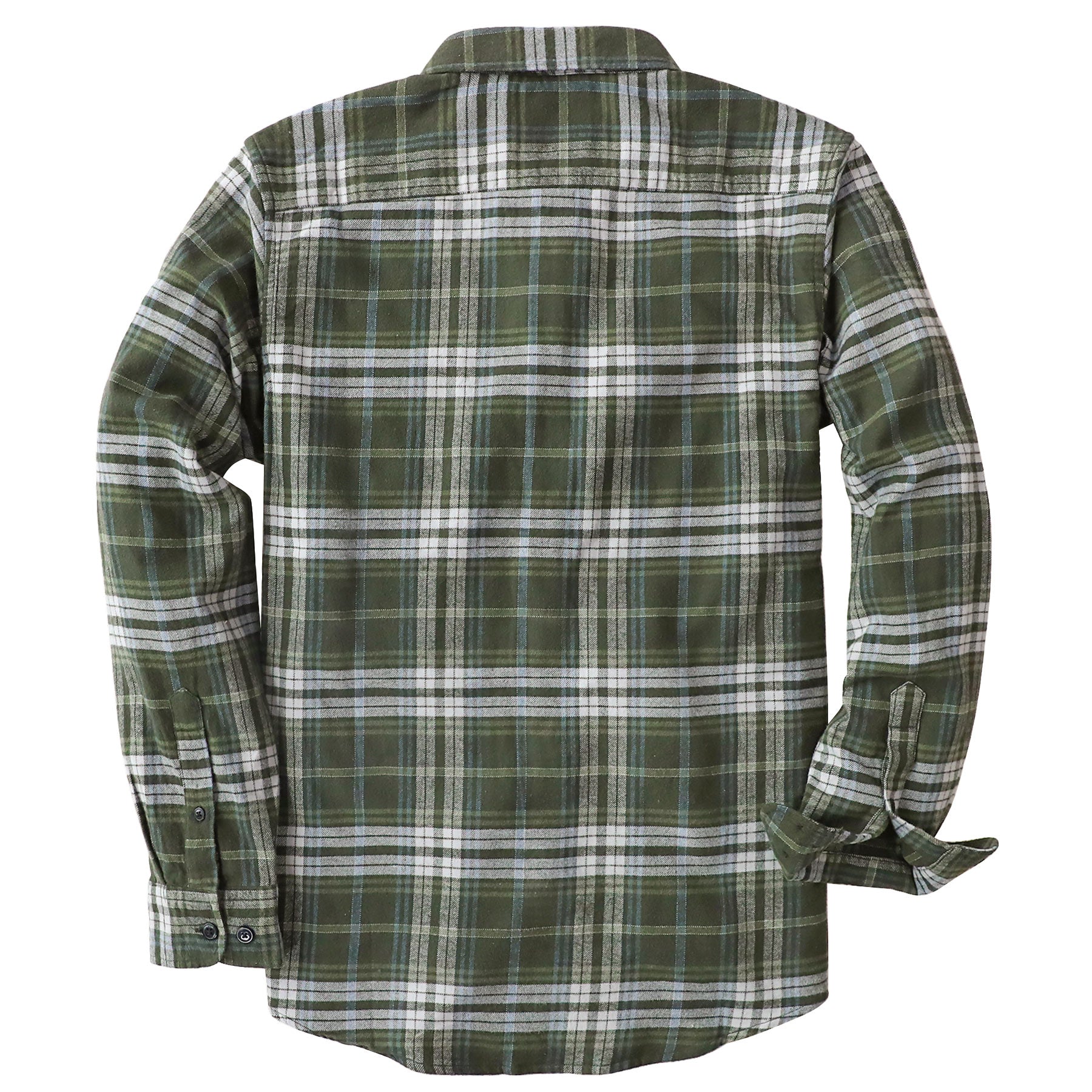 Dubinik® Flannel Shirt for Men 100% Cotton Mens Flannel Shirts Long Sleeve Plaid Soft Casual Button Down Shirt Men#66018