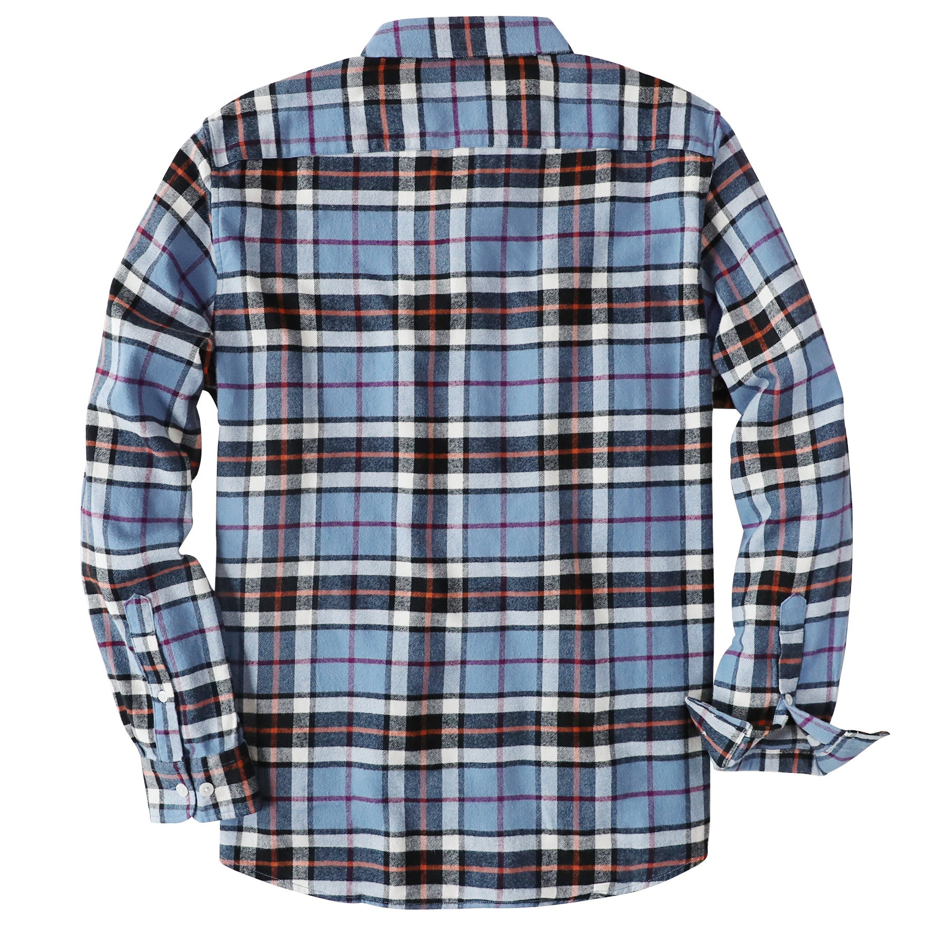 Dubinik® Flannel Shirt for Men 100% Cotton Mens Flannel Shirts Long Sleeve Plaid Soft Casual Button Down Shirt Men#66016