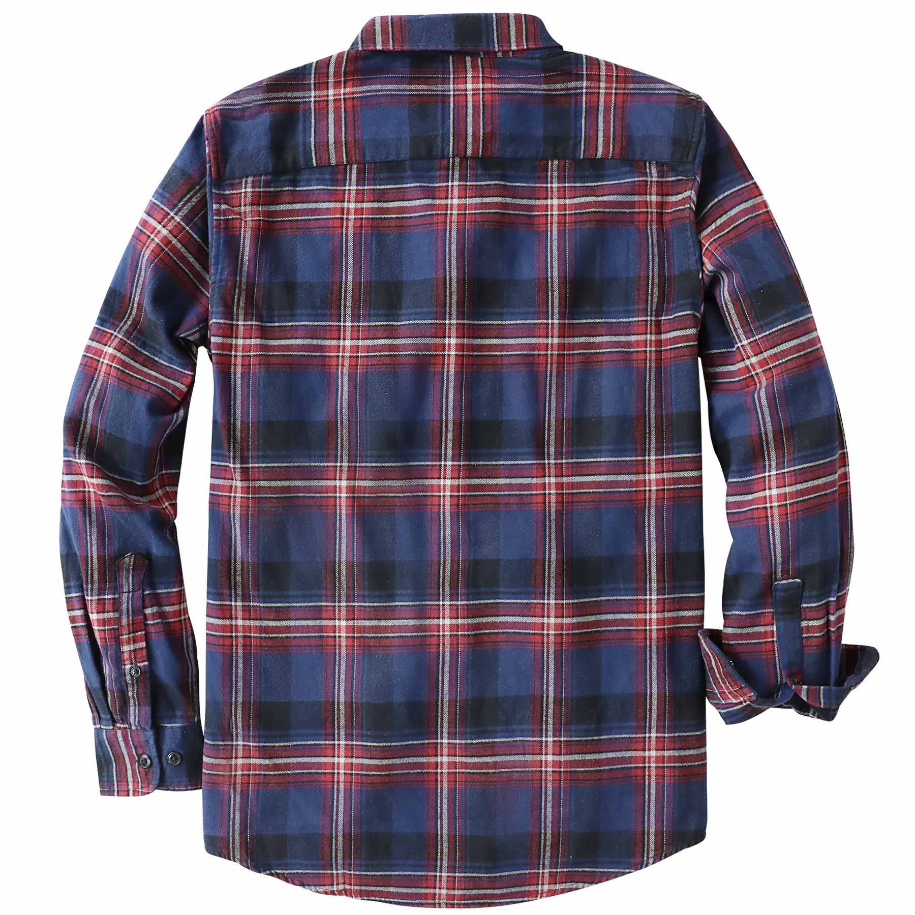 Dubinik® Flannel Shirt for Men 100% Cotton Mens Flannel Shirts Long Sleeve Plaid Soft Casual Button Down Shirt Men#66030