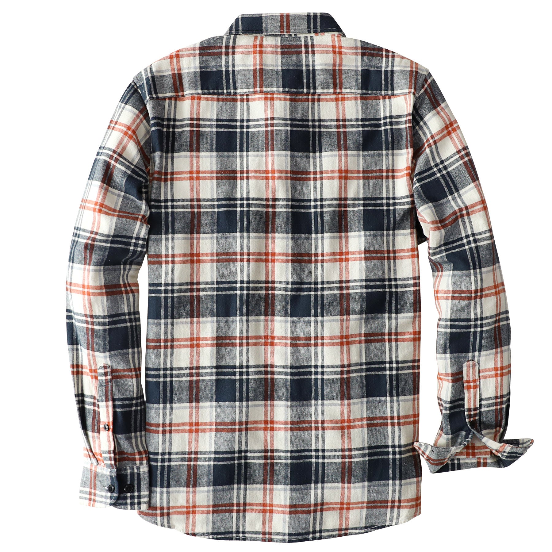 Dubinik® Flannel Shirt for Men 100% Cotton Mens Flannel Shirts Long Sleeve Plaid Soft Casual Button Down Shirt Men#66118