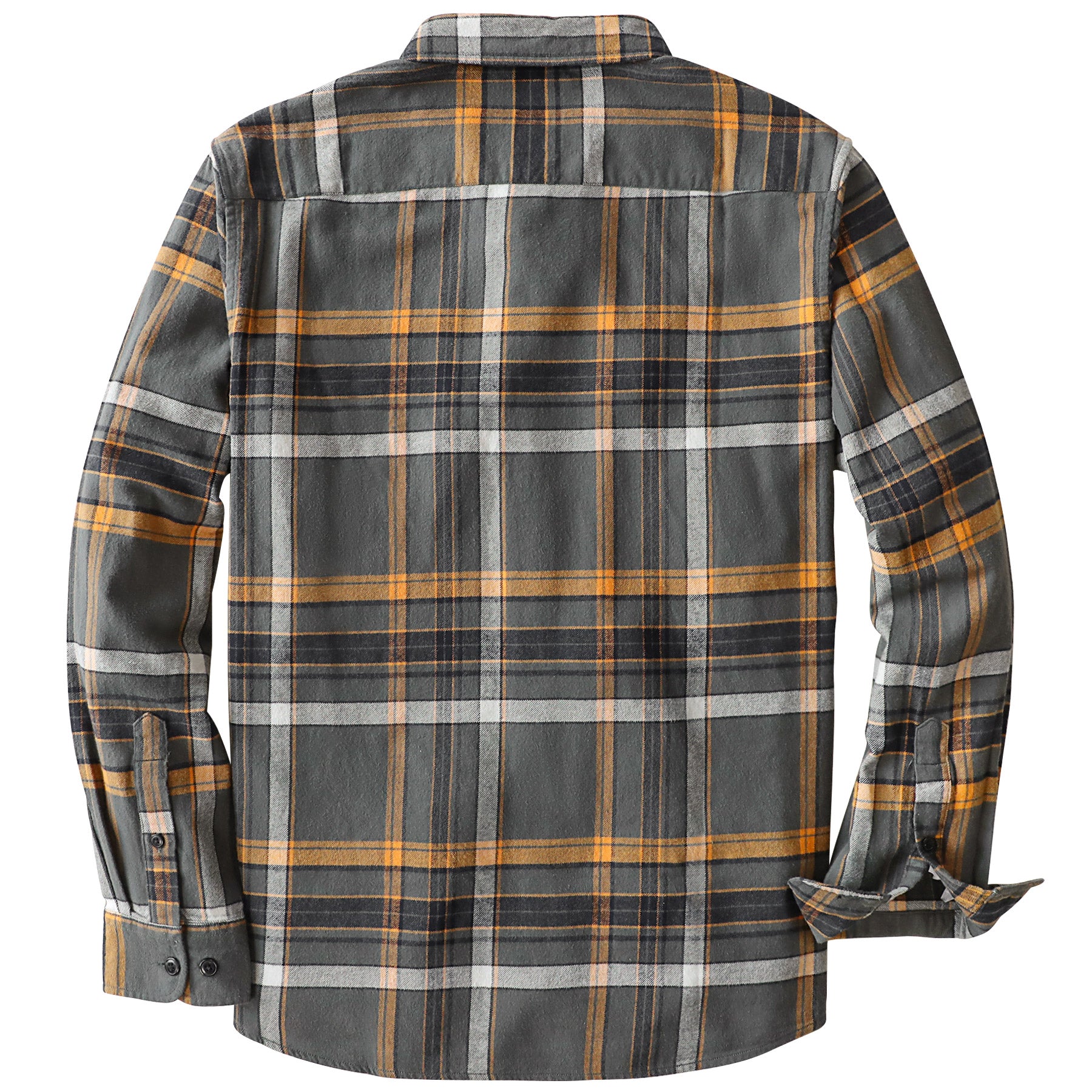 Dubinik® Flannel Shirt for Men 100% Cotton Mens Flannel Shirts Long Sleeve Plaid Soft Casual Button Down Shirt Men#66204