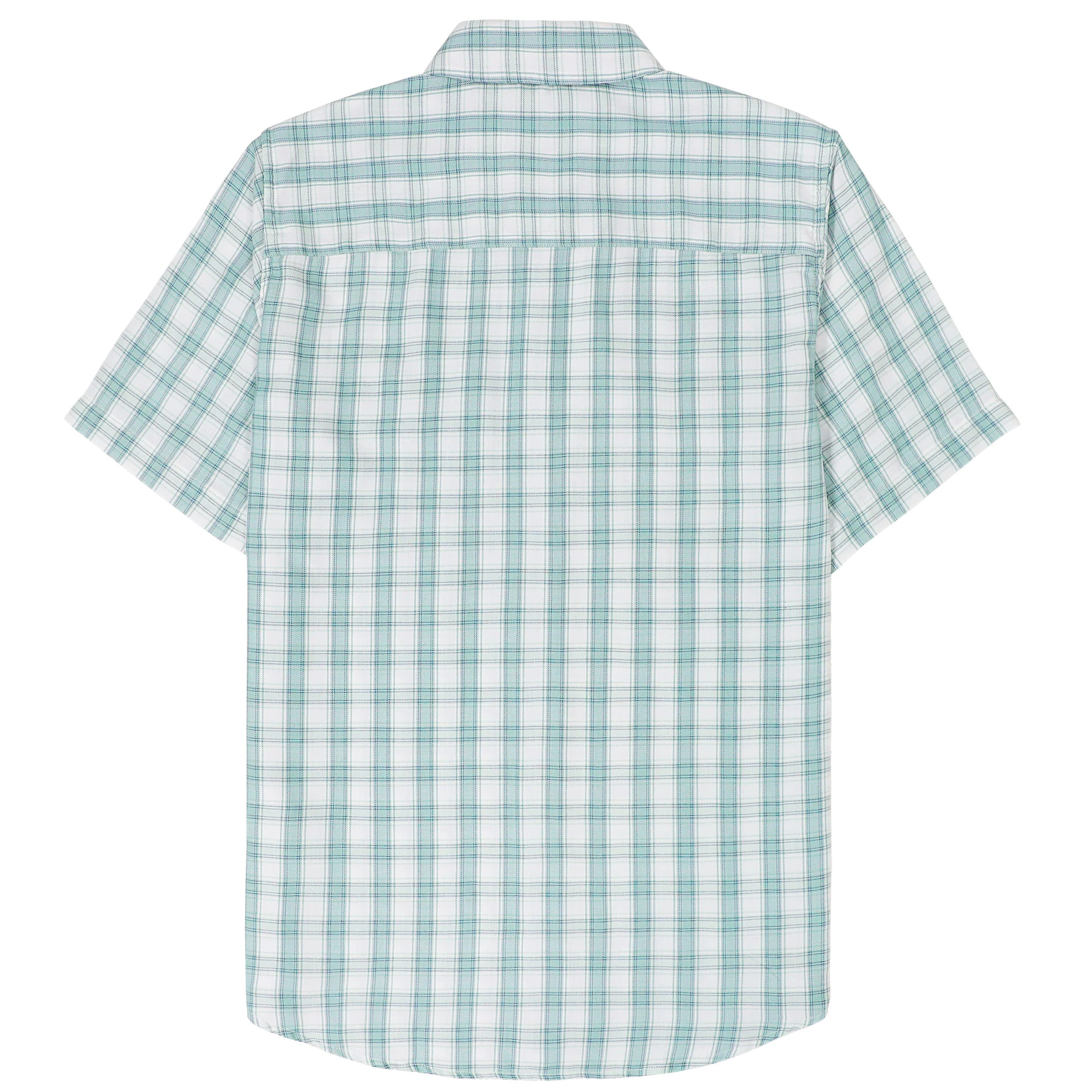 Dubinik® Bamboo Viscose Mens Short Sleeve Button Down Pockets Shirts#39007