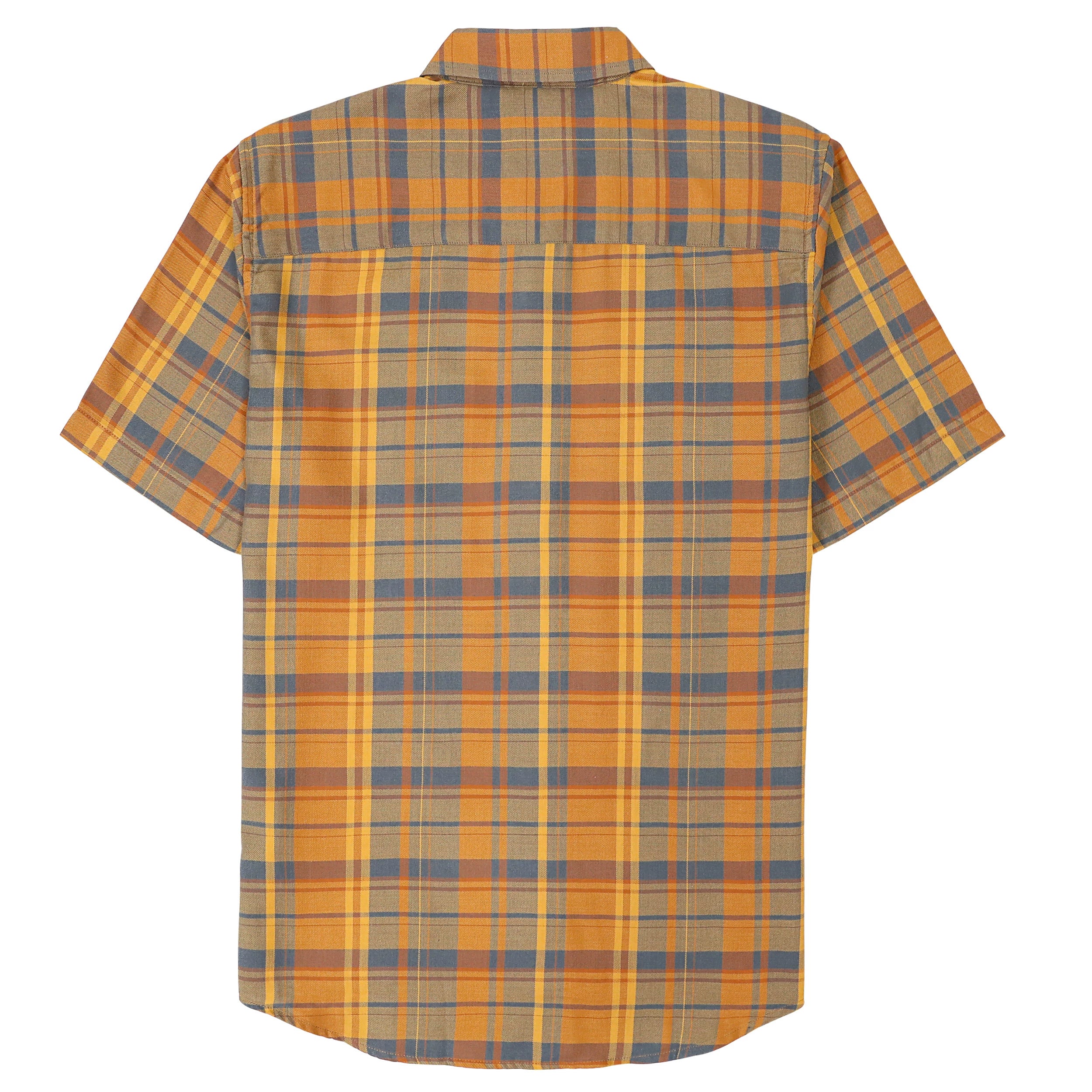 Dubinik® Bamboo Viscose Mens Short Sleeve Button Down Pockets Shirts#39009