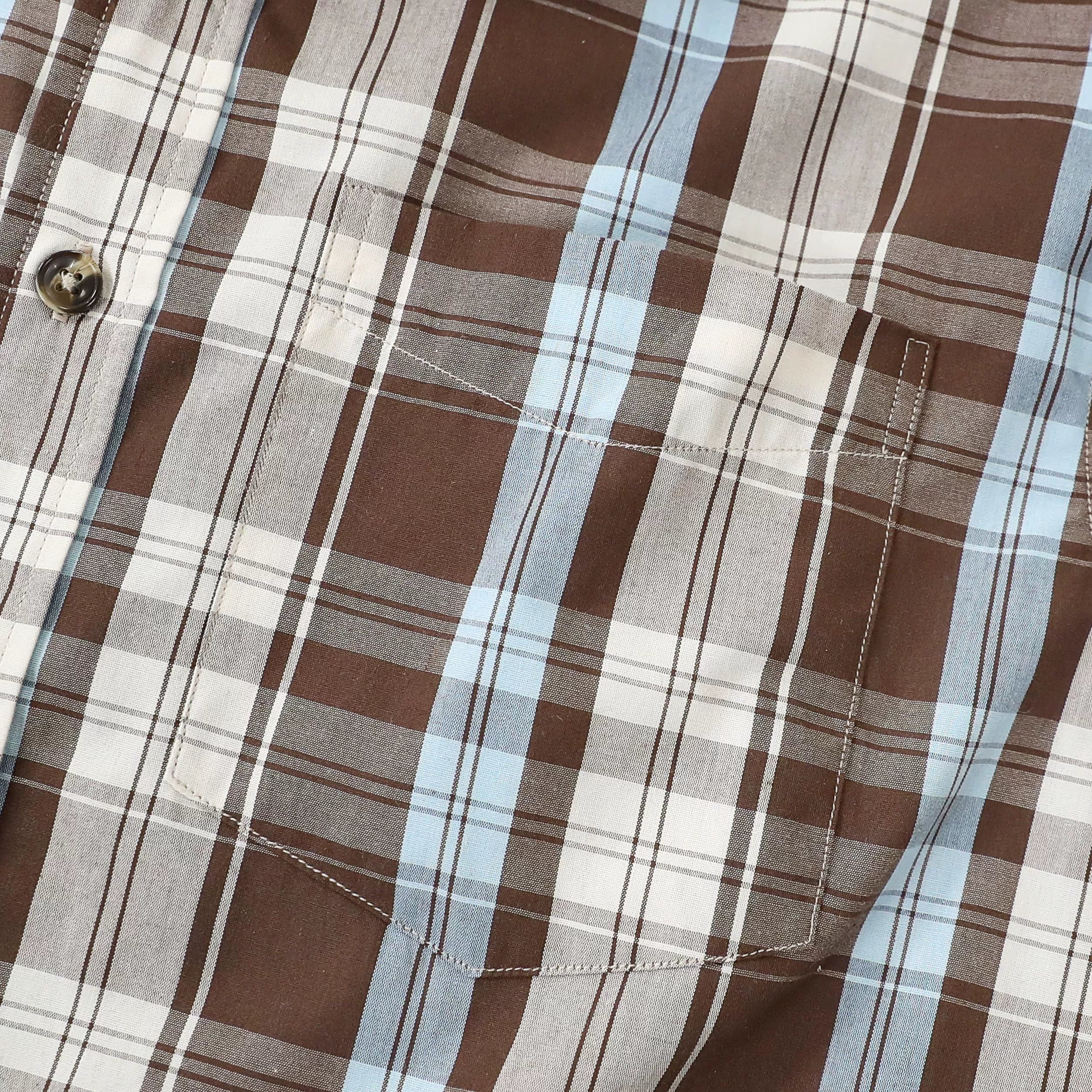 Dubinik®Mens Shirts Long Sleeve Shirts For Men Casual Button Down Vintage Plaid Pocket Soft Mens Button Up Shirts Long Sleeve#52001
