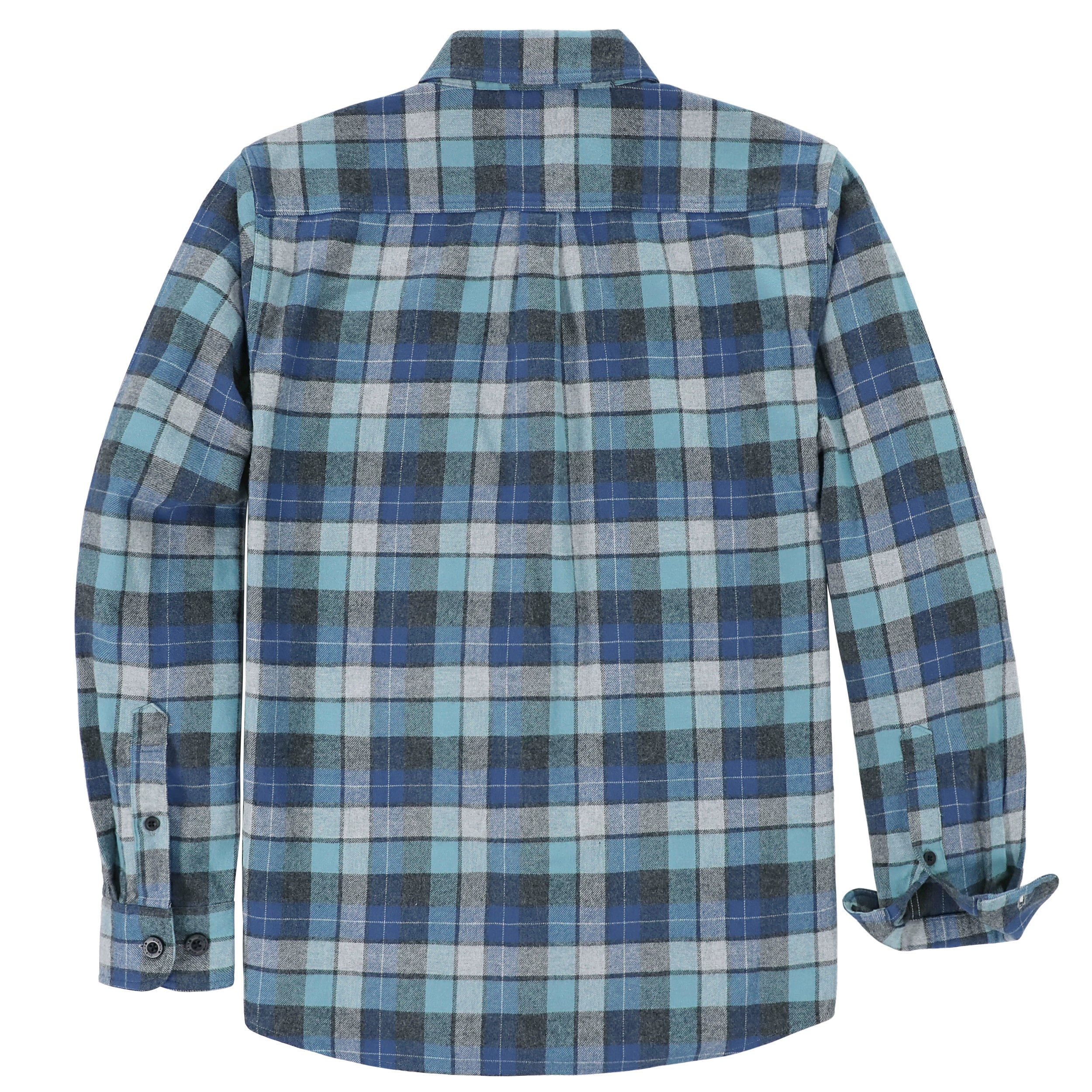 Dubinik®Mens Flannel Shirts Long Sleeve Flannel Shirt For Men Warm Casual Soft Cotton Button Down Plaid Mens Flannel Shirt #3407