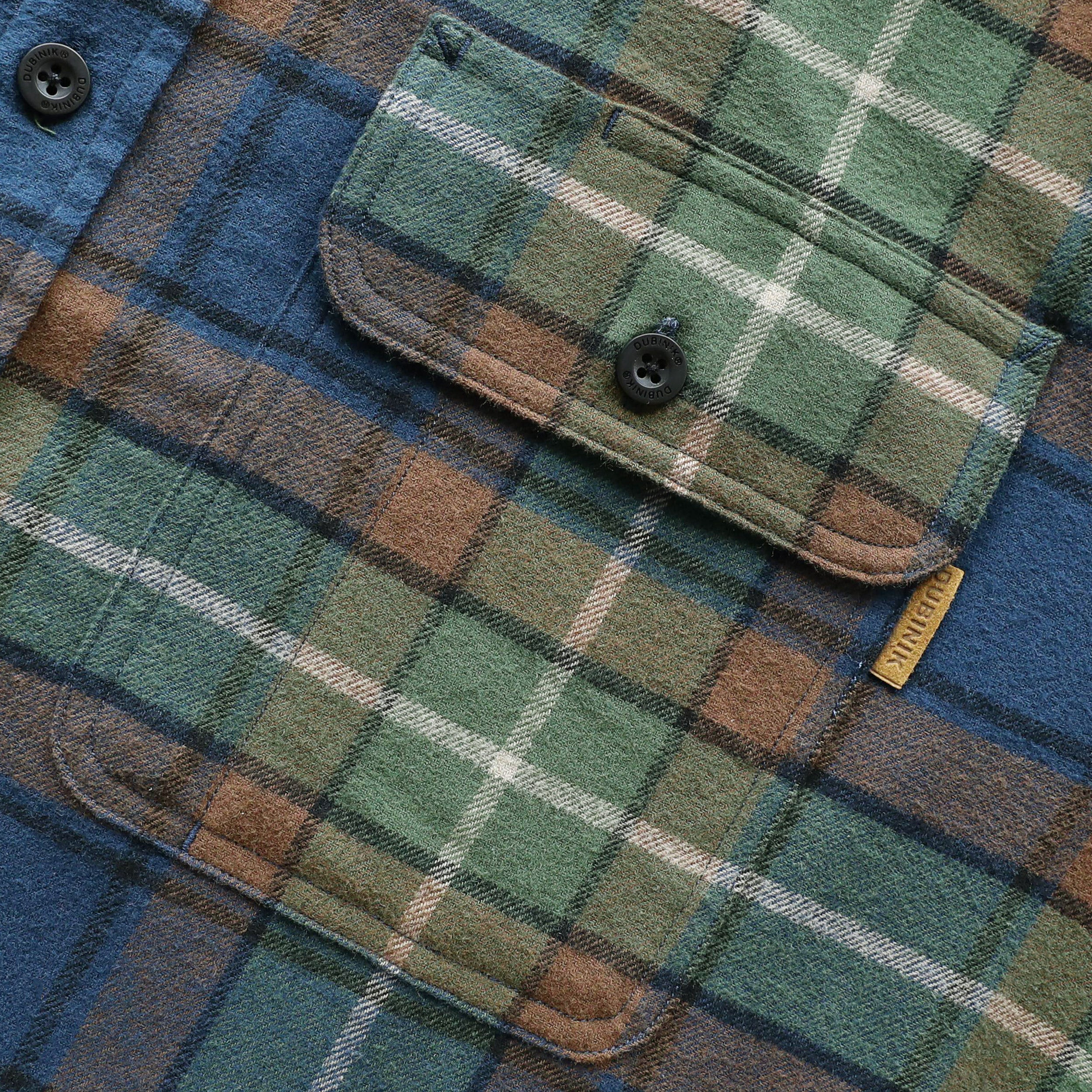 Dubinik®Mens Flannel Shirts Long Sleeve Flannel Shirt For Men Warm Casual Soft Cotton Button Down Plaid Mens Flannel Shirt #3405