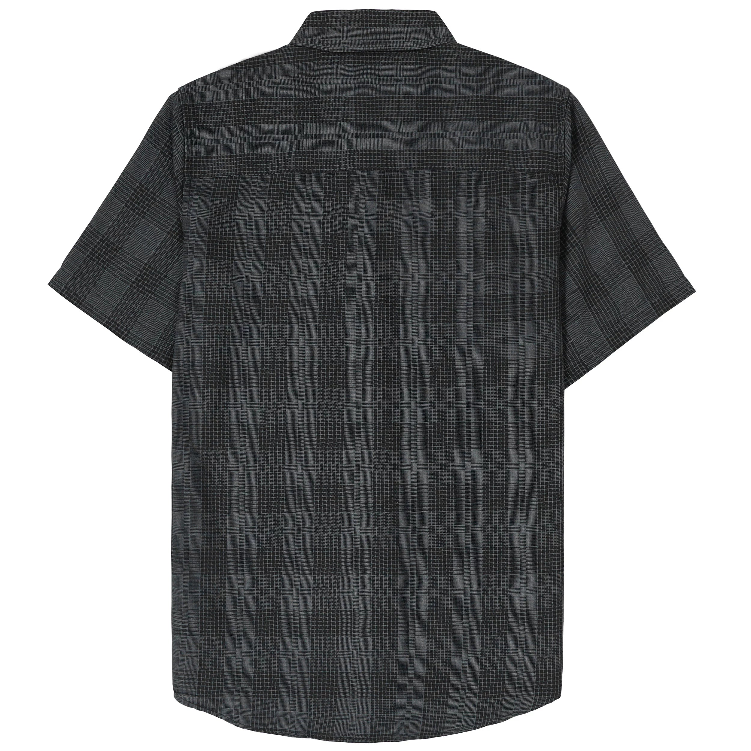 Dubinik® Bamboo Viscose Mens Short Sleeve Button Down Pockets Shirts#39063