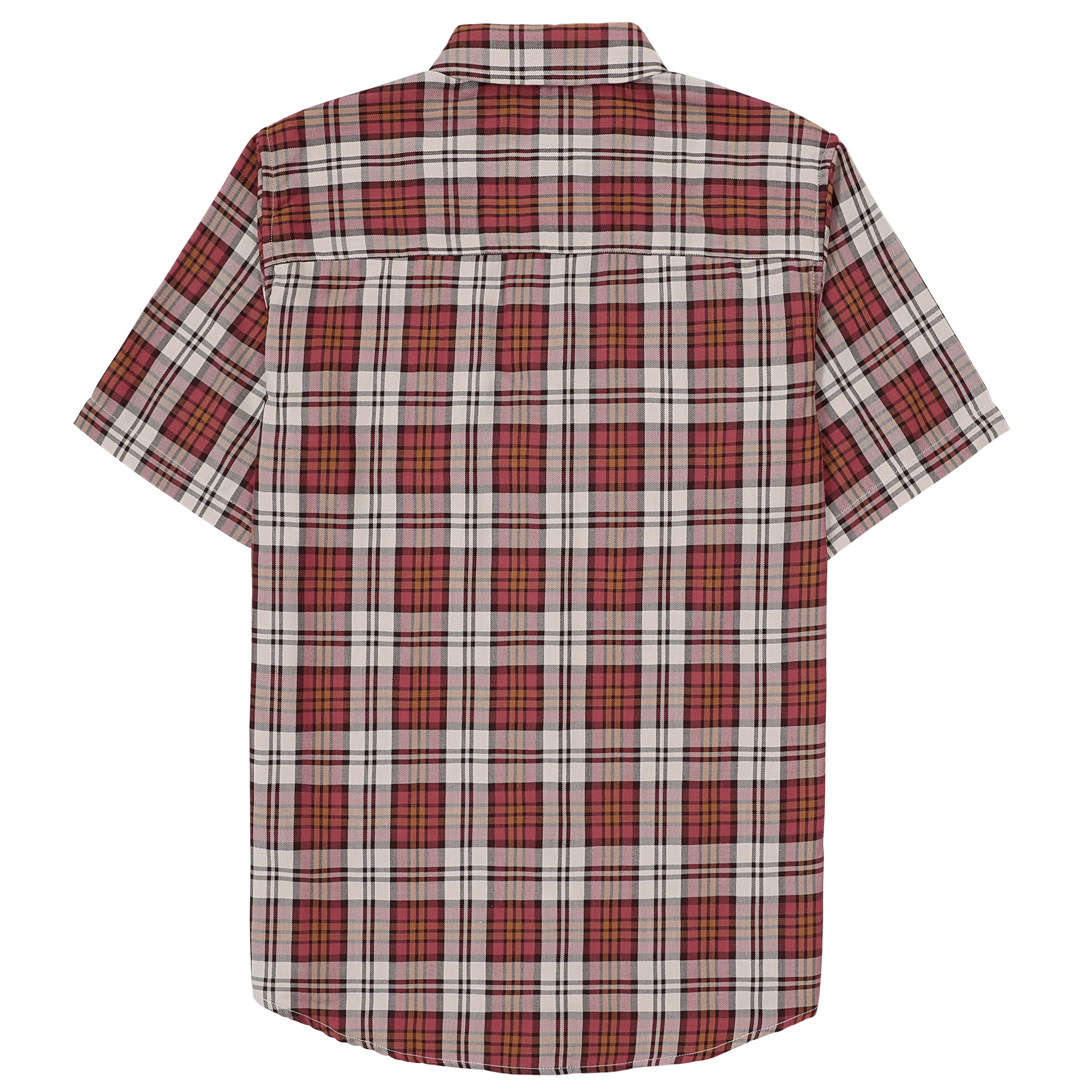 Dubinik® Bamboo Viscose Mens Short Sleeve Button Down Pockets Shirts#39008