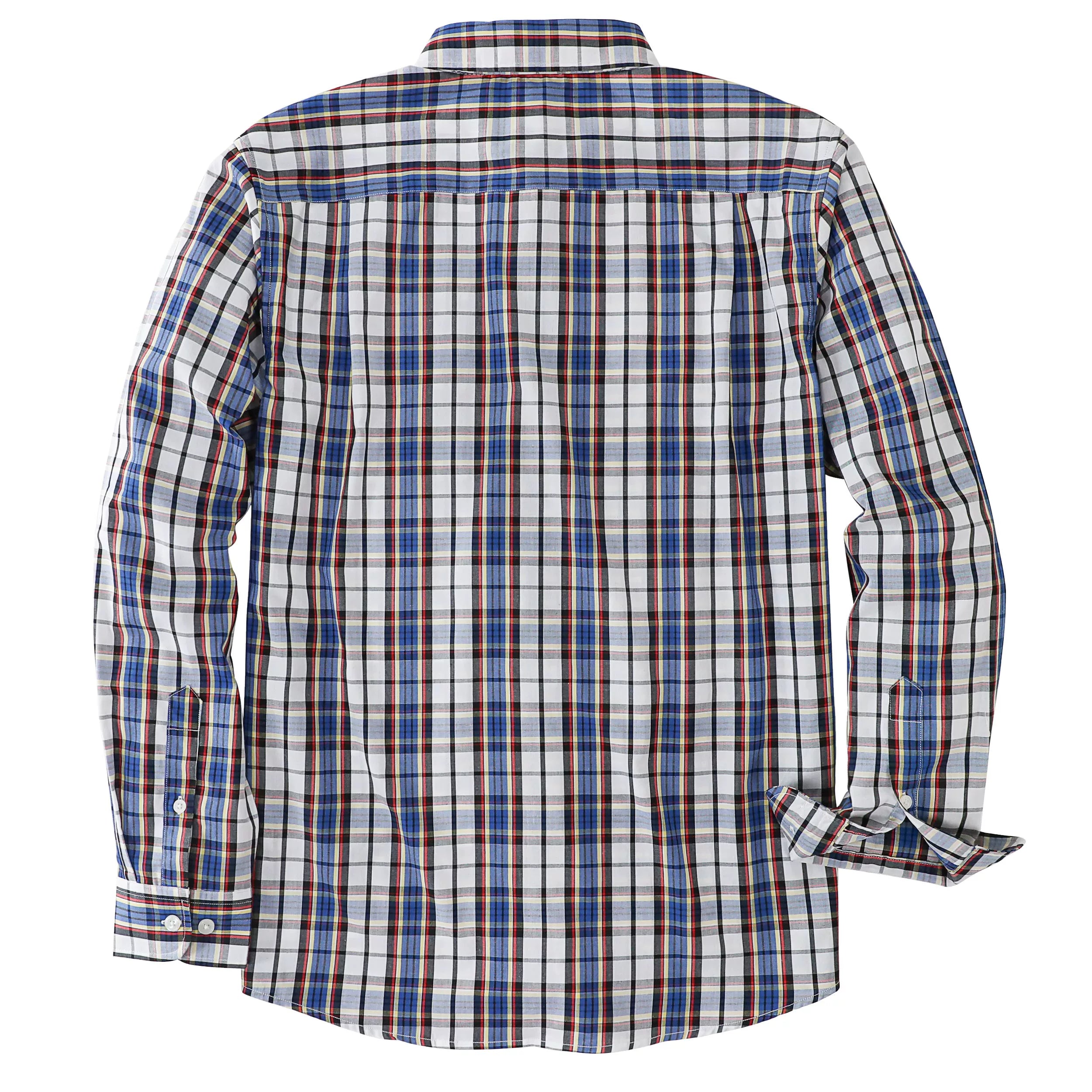 Dubinik®Mens Shirts Long Sleeve Shirts For Men Casual Button Down Vintage Plaid Pocket Soft Mens Button Up Shirts Long Sleeve#52009
