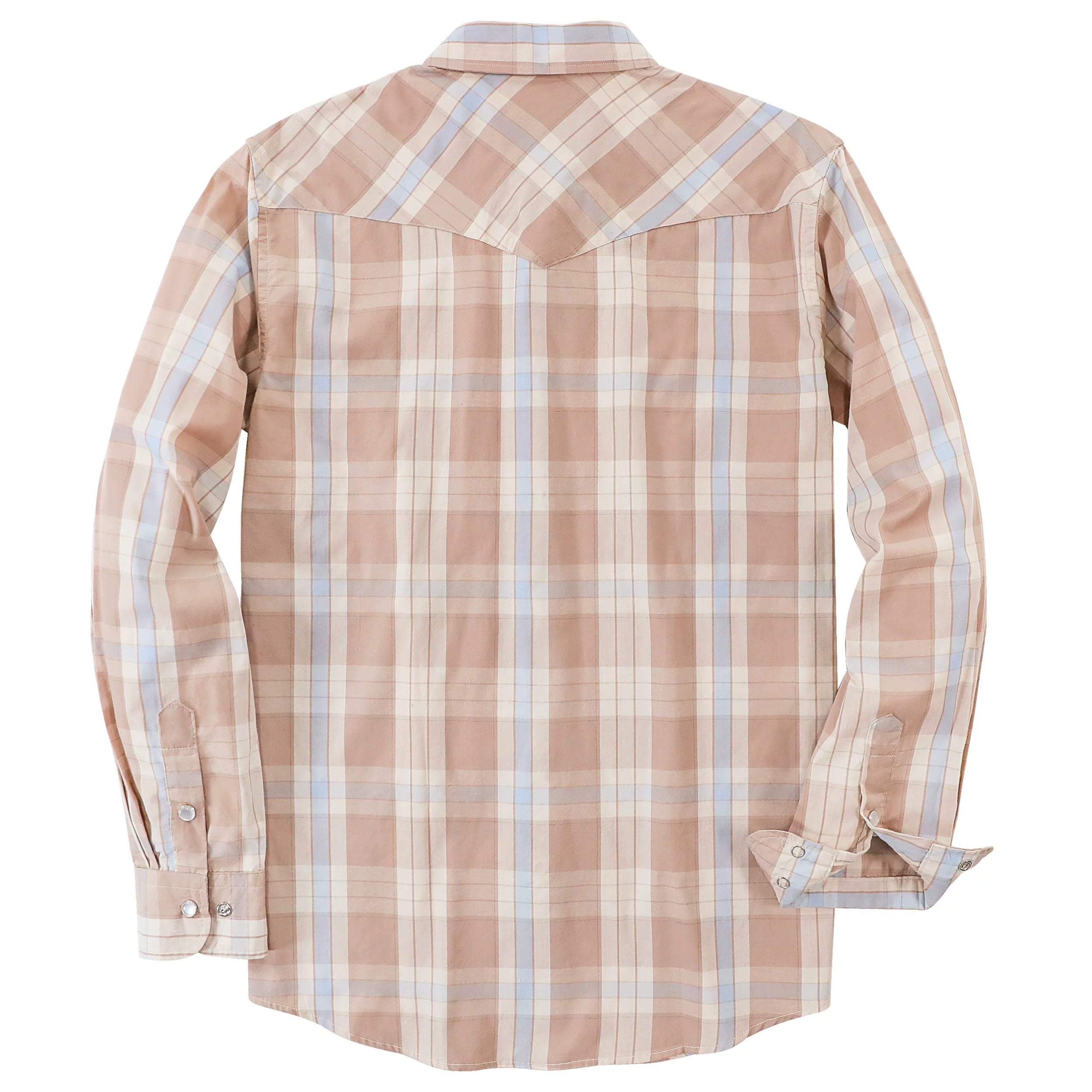Dubinik® Pearl Snap Shirts for Men Long Sleeve Western Shirts for Men Vintage Casual Plaid Shirt Cowboy Shirts for Men#42029