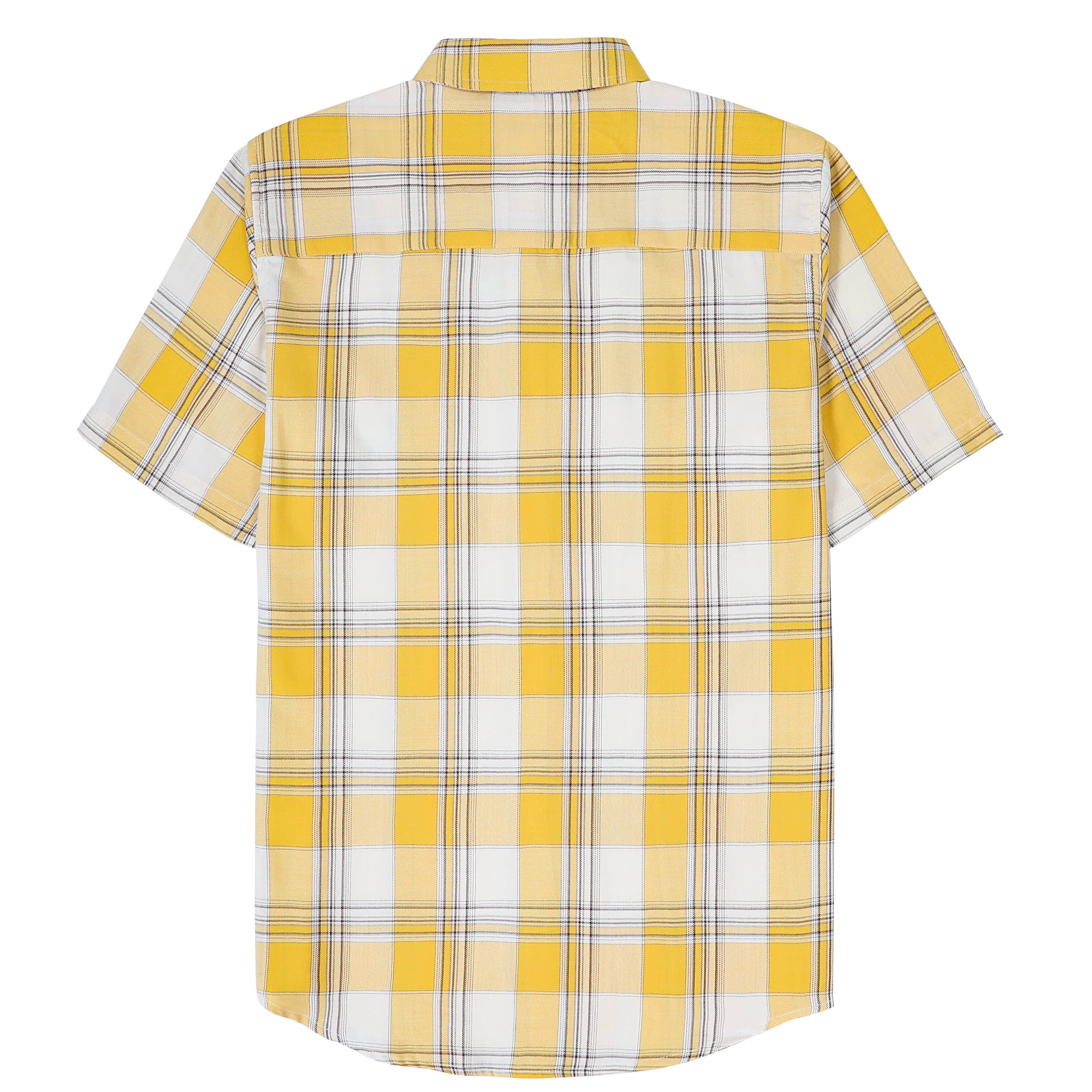 Dubinik® Bamboo Viscose Mens Short Sleeve Button Down Pockets Shirts#39401