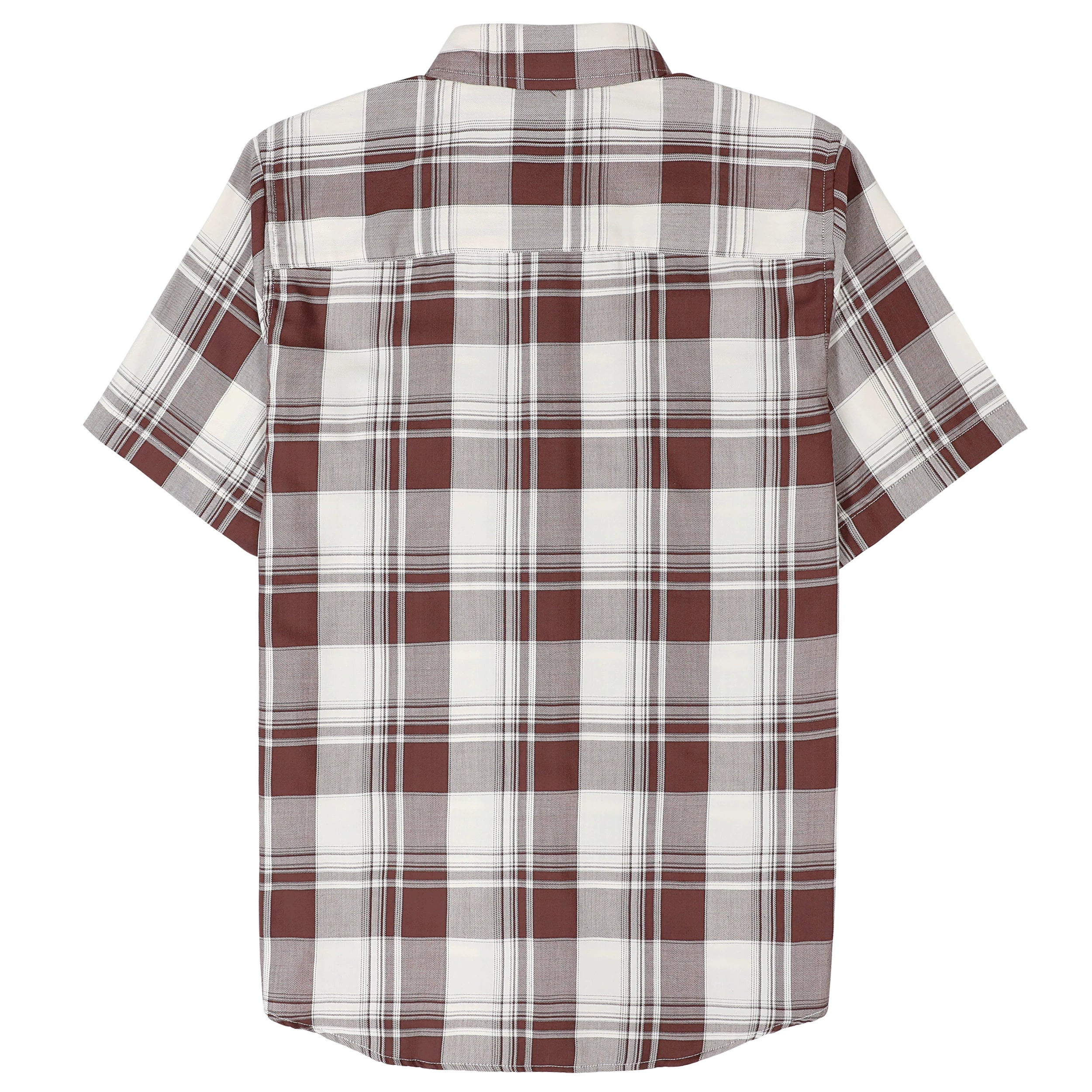 Dubinik® Bamboo Viscose Mens Short Sleeve Button Down Pockets Shirts#39404