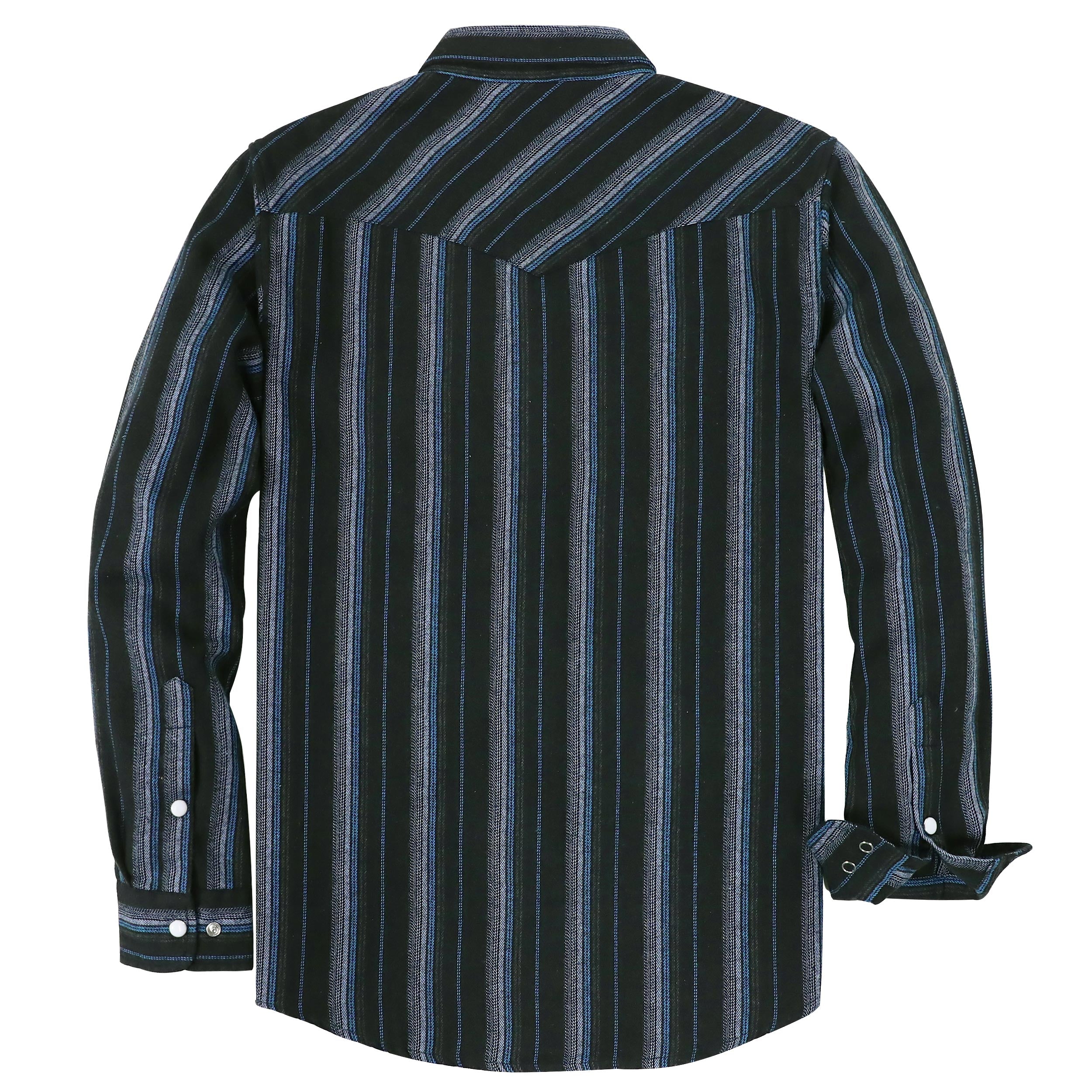 Dubinik® Flannel Shirt For Men Western Cowboy Pearl Snap Shirts For Men Long Sleeve Vintage Buttons Down Plaid Shirt #28506