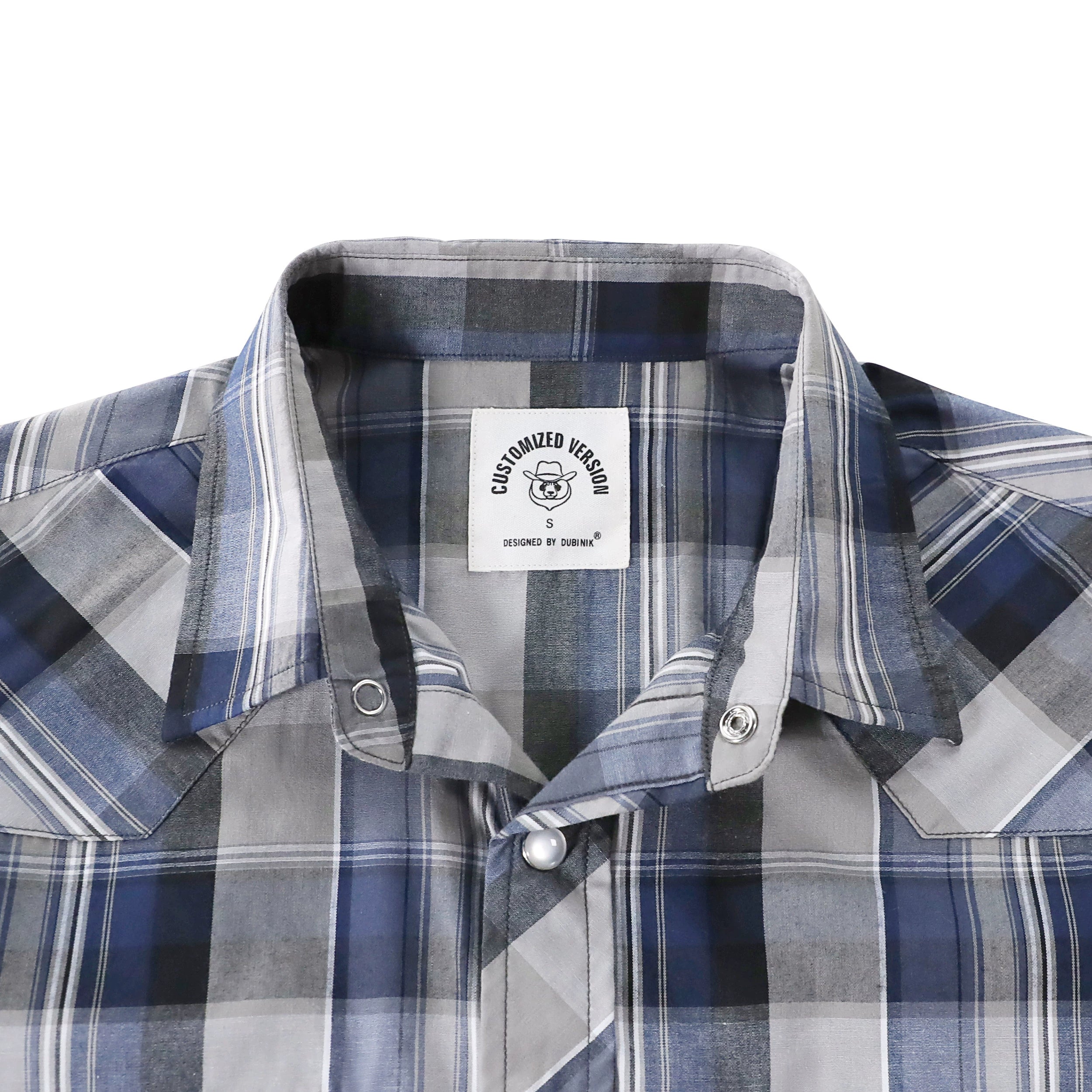 Dubinik® Pearl Snap Shirts for Men Long Sleeve Western Shirts for Men Vintage Casual Plaid Shirt Cowboy Shirts for Men#42015