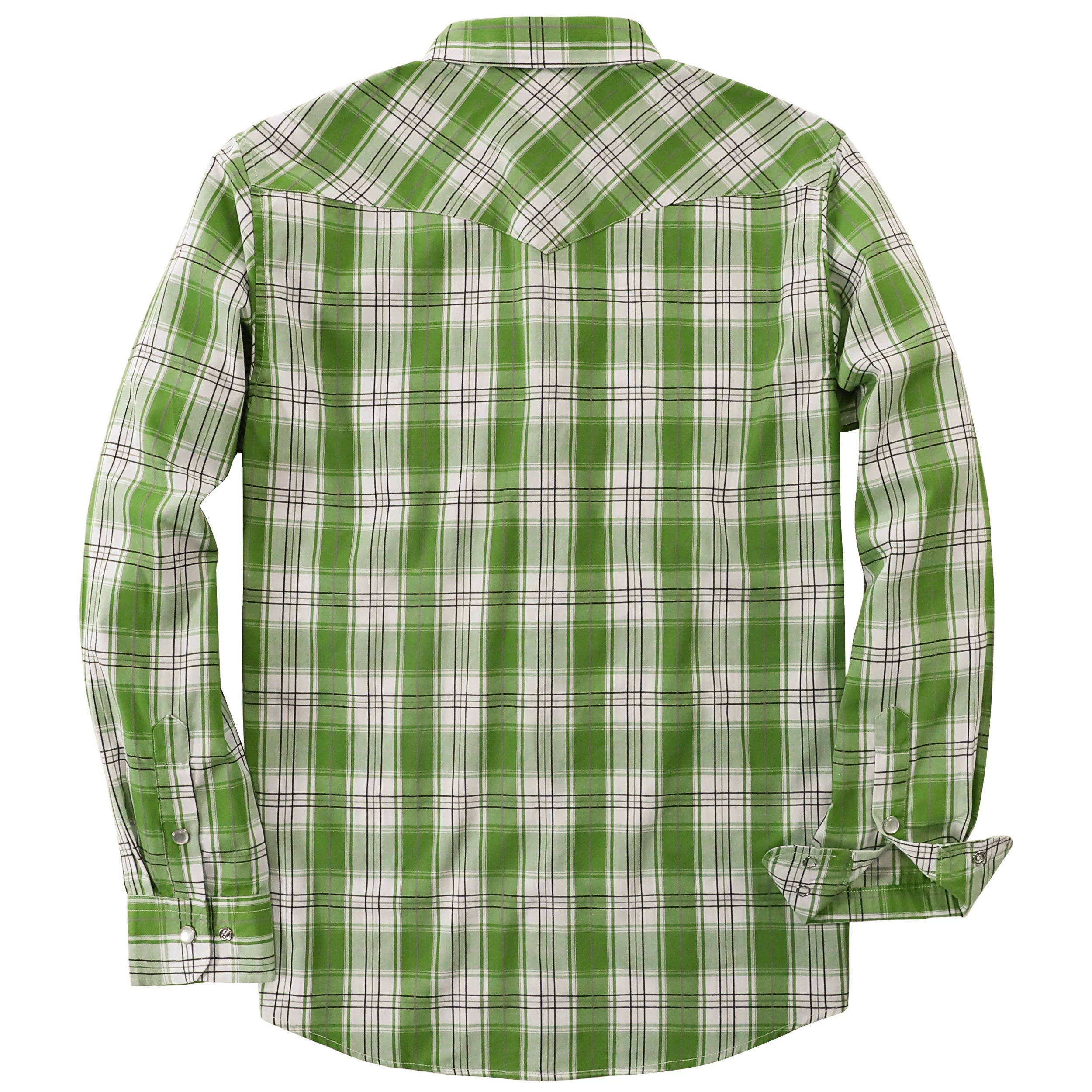 Dubinik® Pearl Snap Shirts for Men Long Sleeve Western Shirts for Men Vintage Casual Plaid Shirt Cowboy Shirts for Men#42022