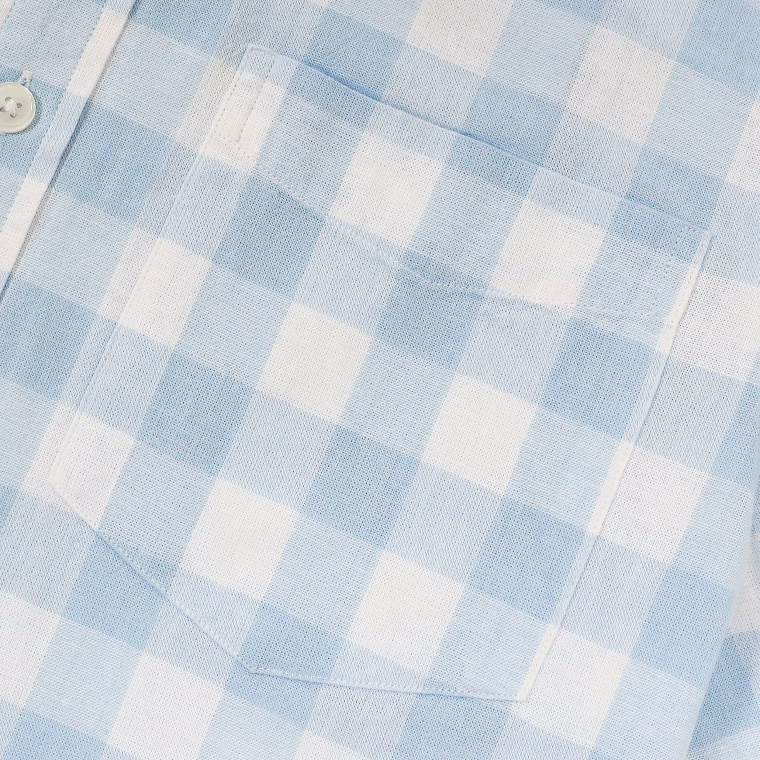 Dubinik® Mens Short Sleeve Button Down Shirts 100% Cotton Plaid Men's Casual Button-Down Shirts with Pocket#01148