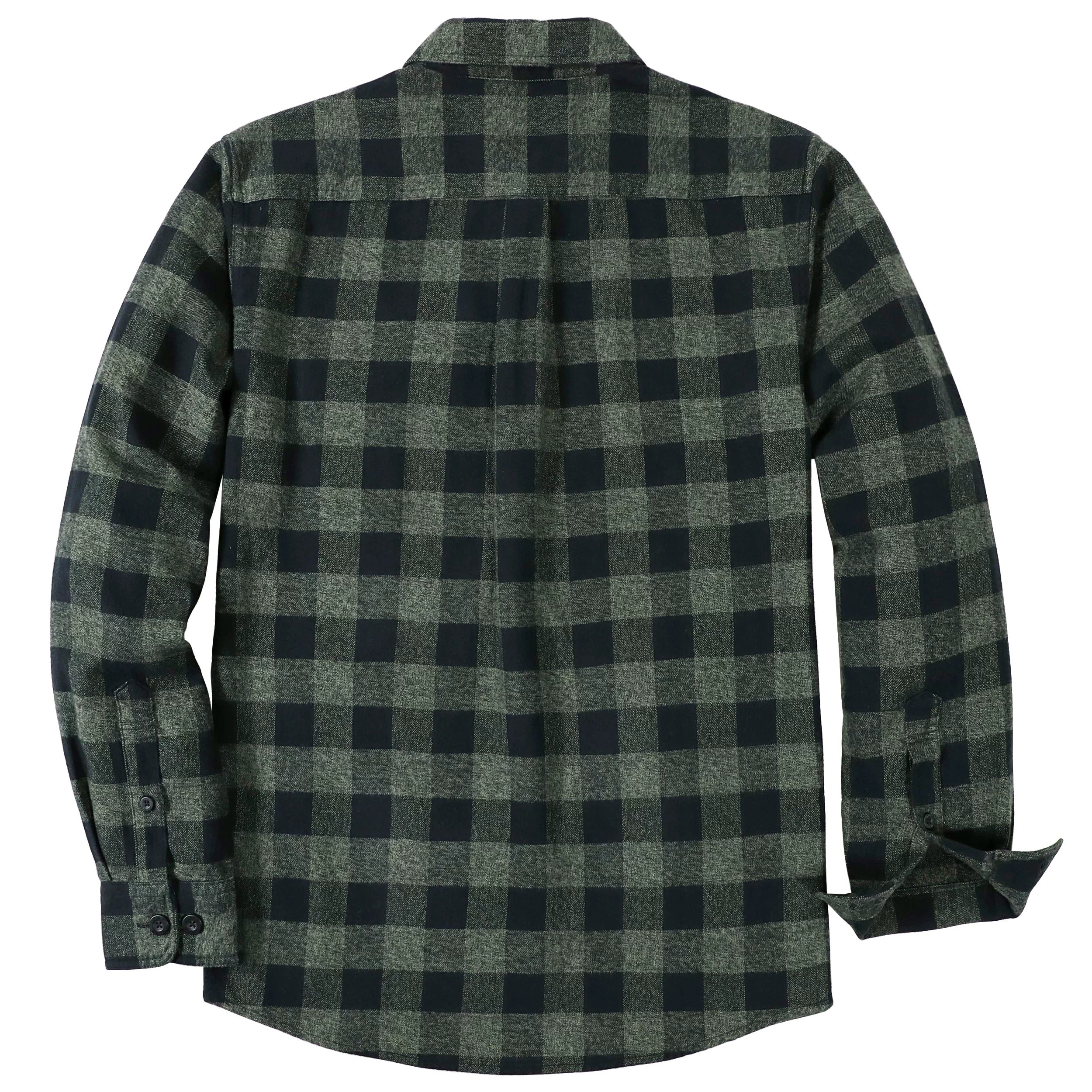 Dubinik®Mens Flannel Shirts Long Sleeve Flannel Shirt For Men Warm Casual Soft Cotton Button Down Plaid Mens Flannel Shirt #3411