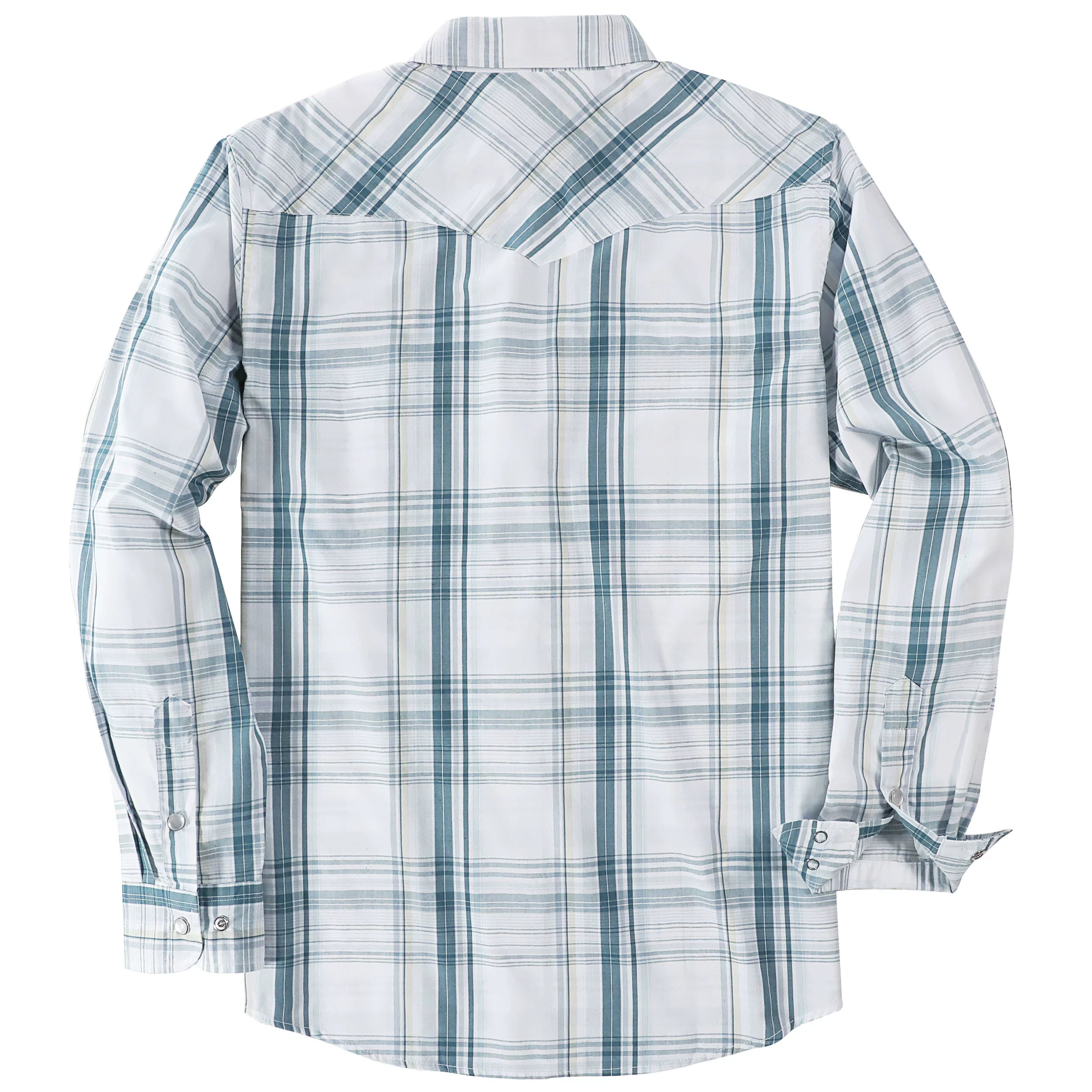 Dubinik® Pearl Snap Shirts for Men Long Sleeve Western Shirts for Men Vintage Casual Plaid Shirt Cowboy Shirts for Men#42016