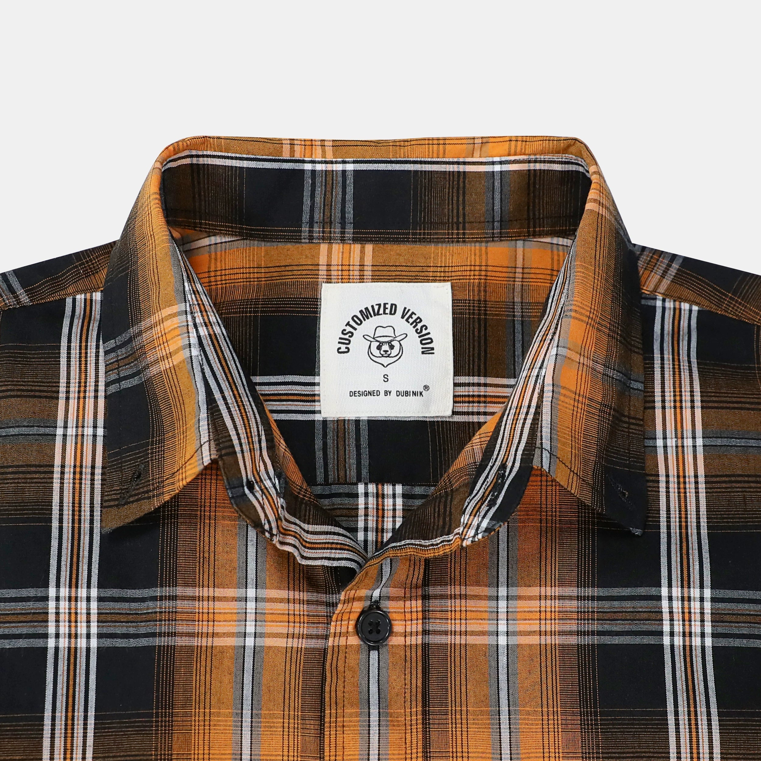 Dubinik® Mens Short Sleeve Button Down Shirts Summer Vintage Short Sleeve Button Down Men Lightweight Men's Casual Shirts#51005