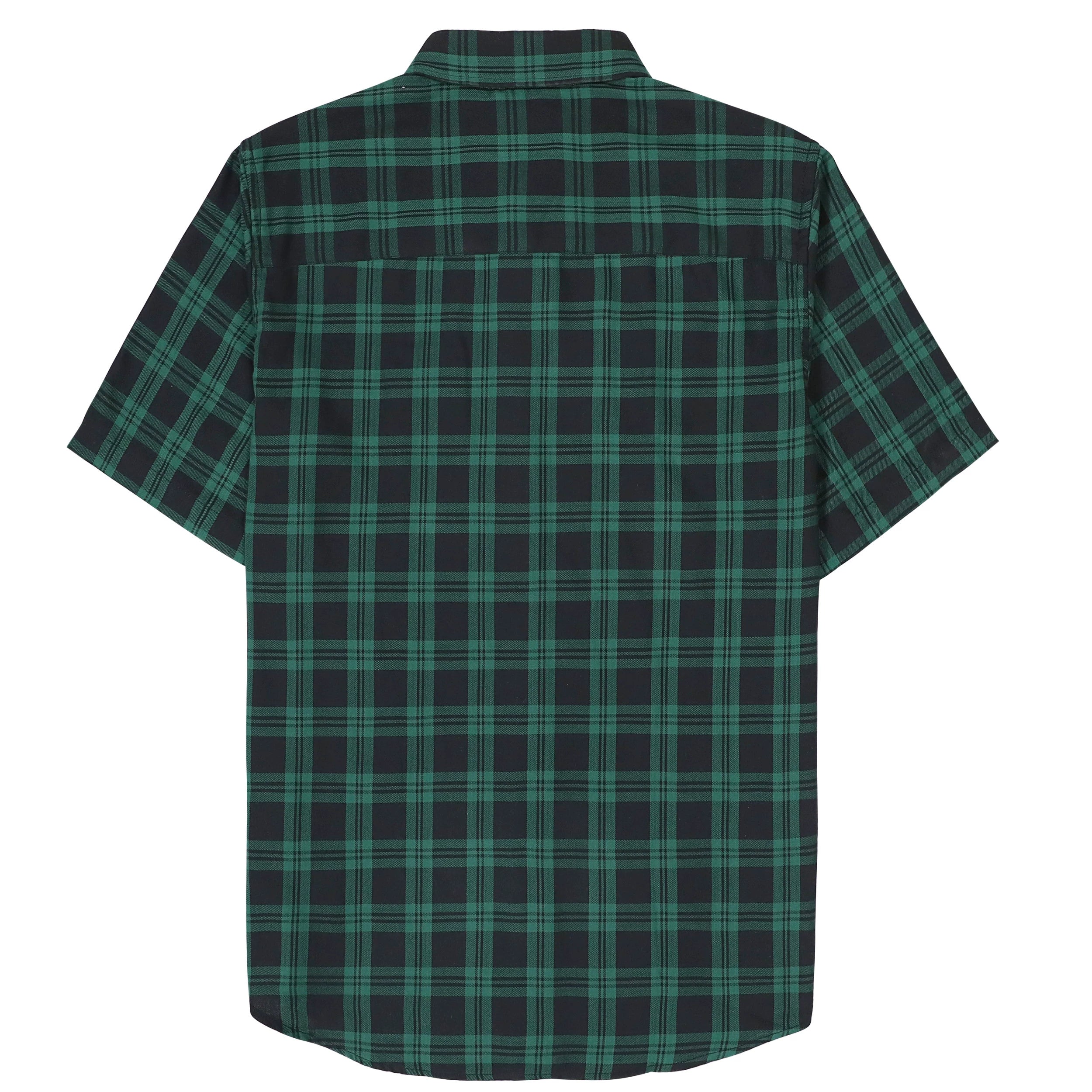 Dubinik® Bamboo Viscose Mens Short Sleeve Button Down Pockets Shirts#39204