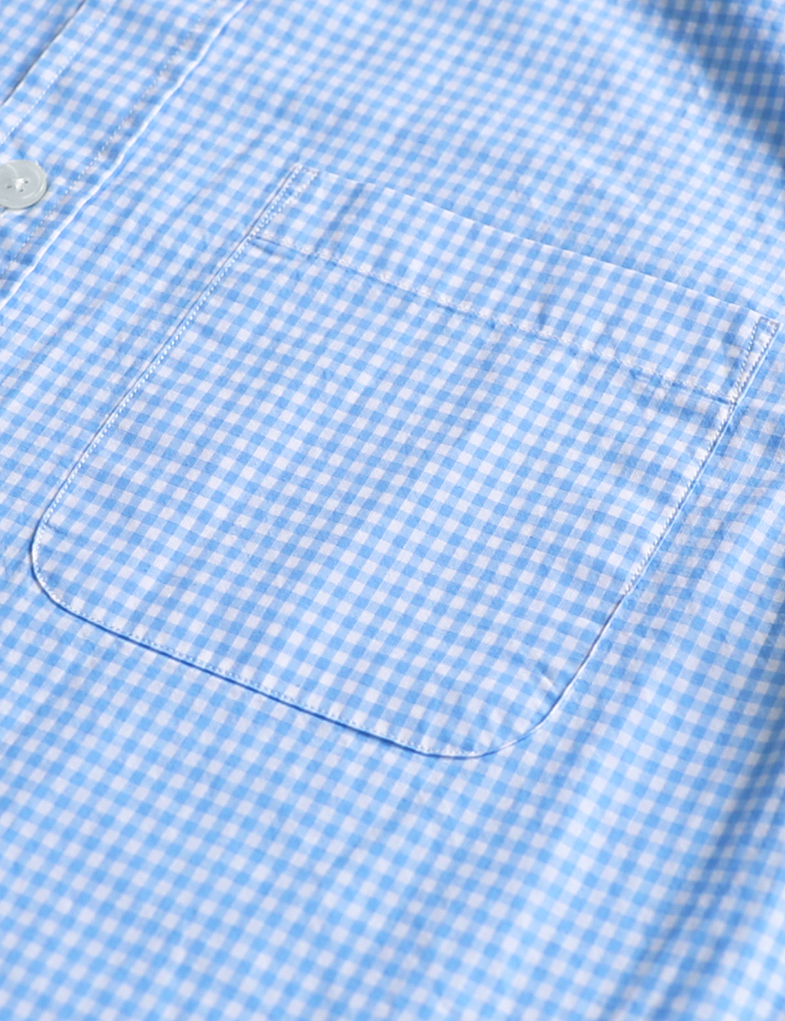 Men's casual short-sleeved cotton shirt #0001