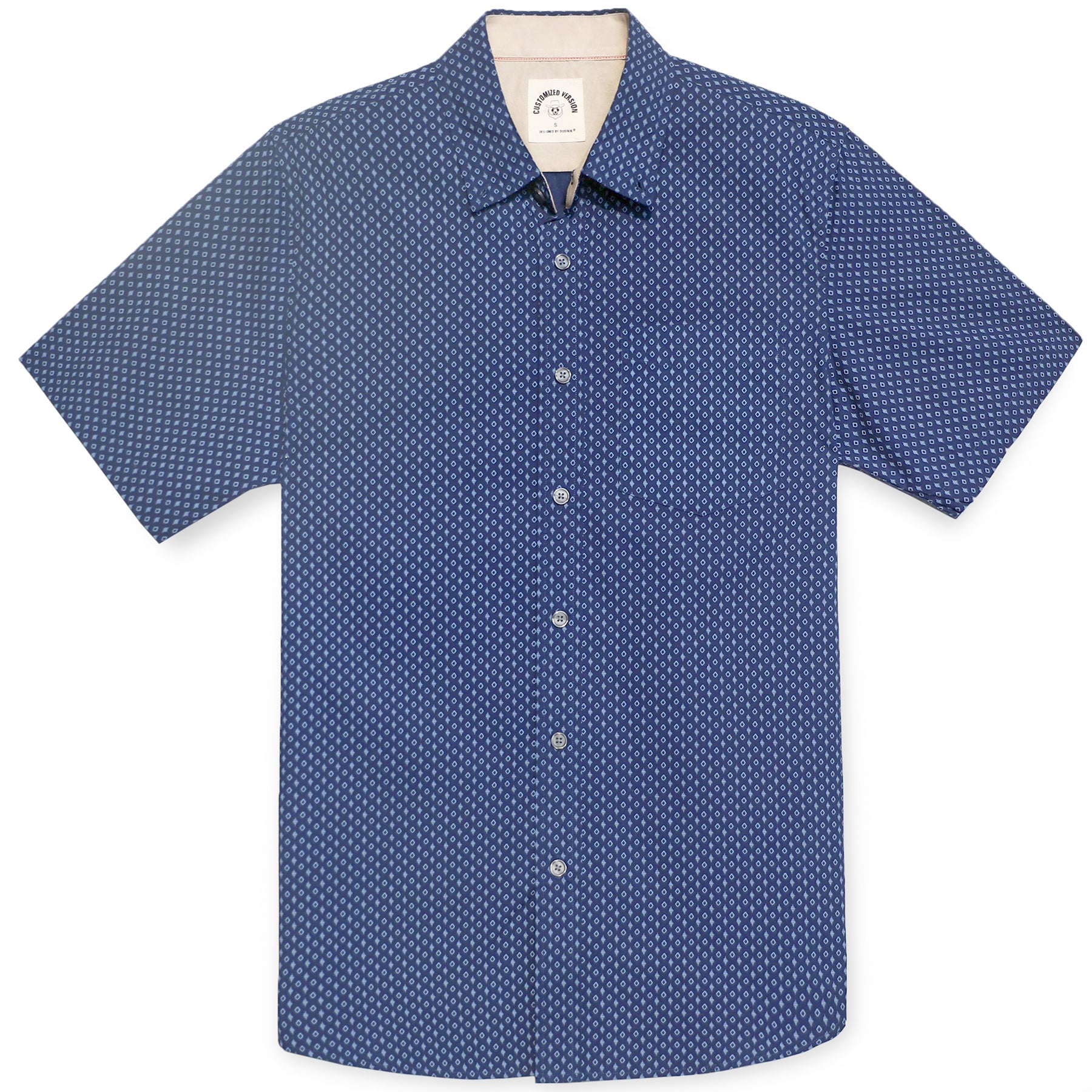 Men's casual short-sleeved cotton shirt #0101