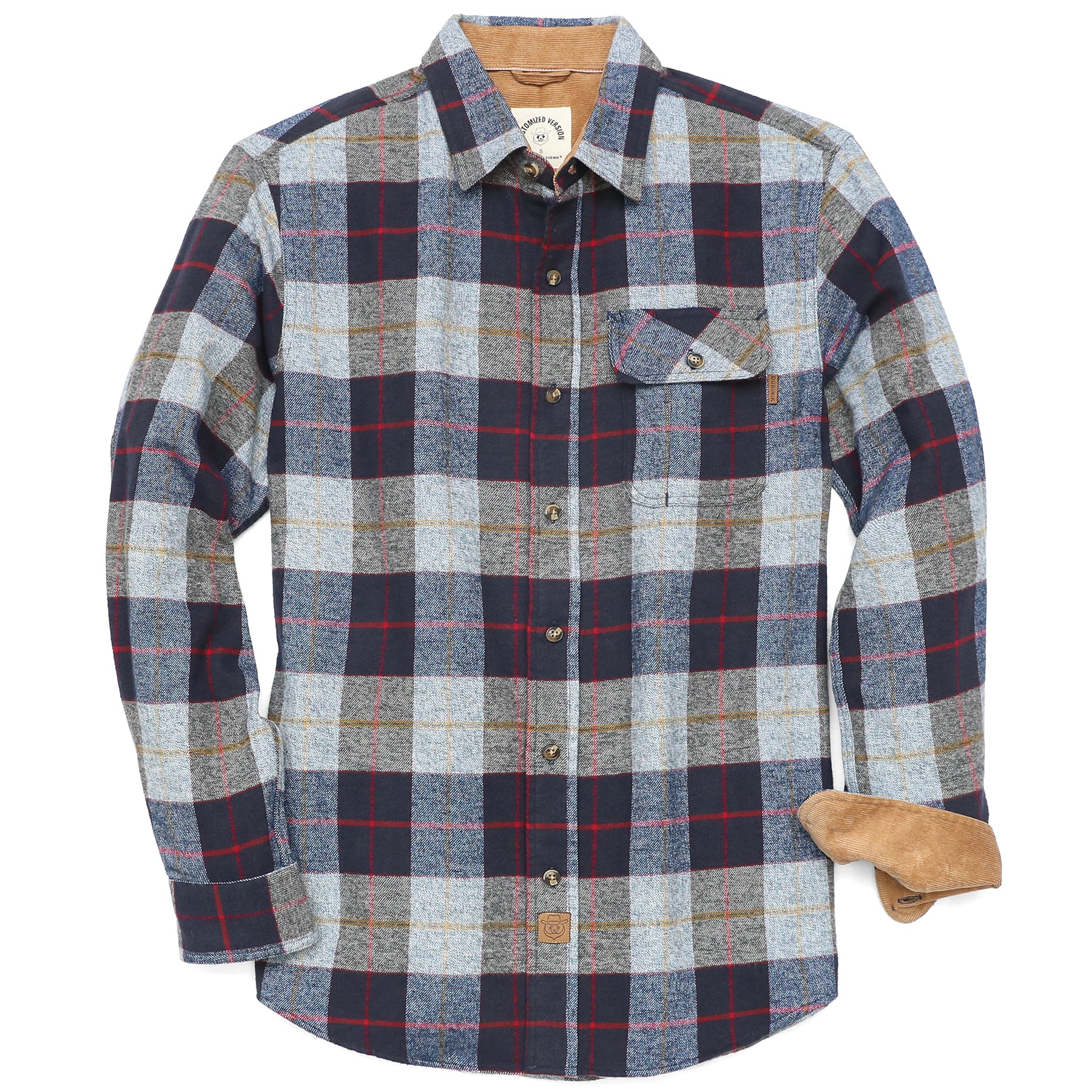 Mens Flannel Shirts Long Sleeve Casual #1005