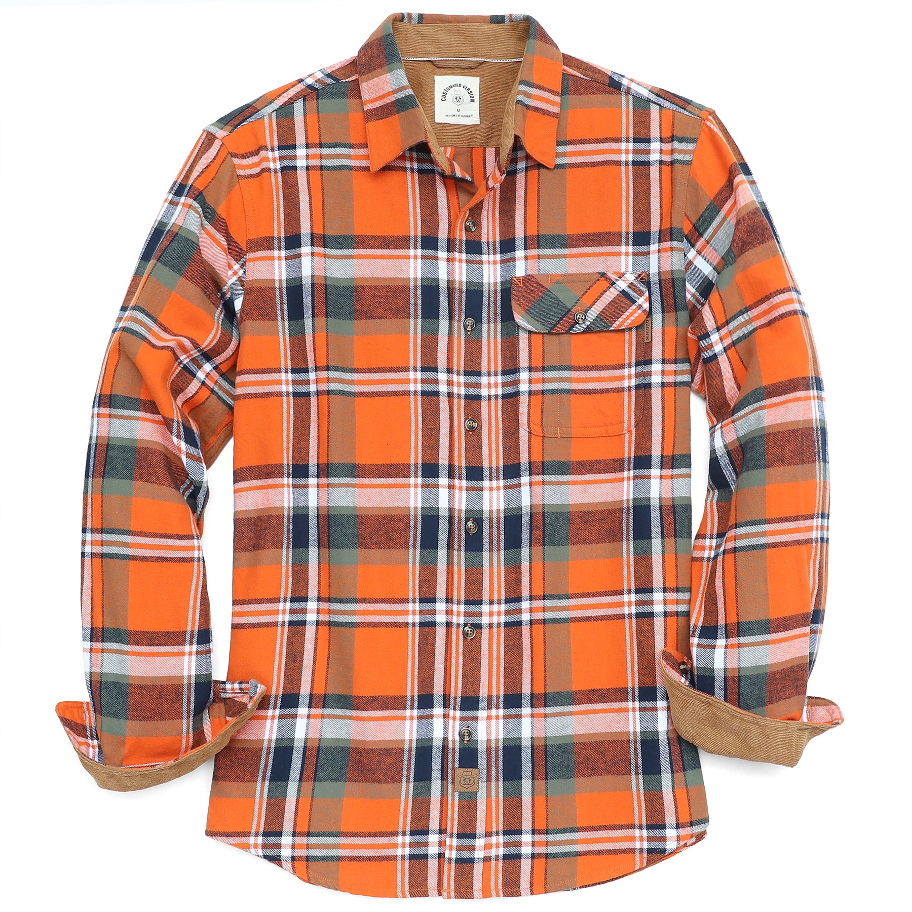 Mens Flannel Shirts Long Sleeve Casual #1007