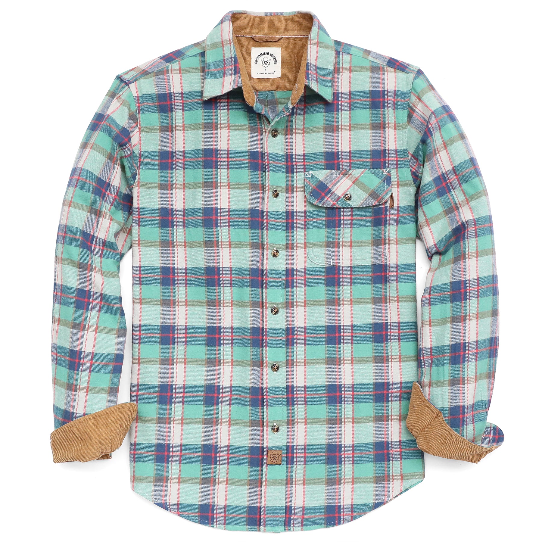 Mens Flannel Shirts Long Sleeve Casual #1514