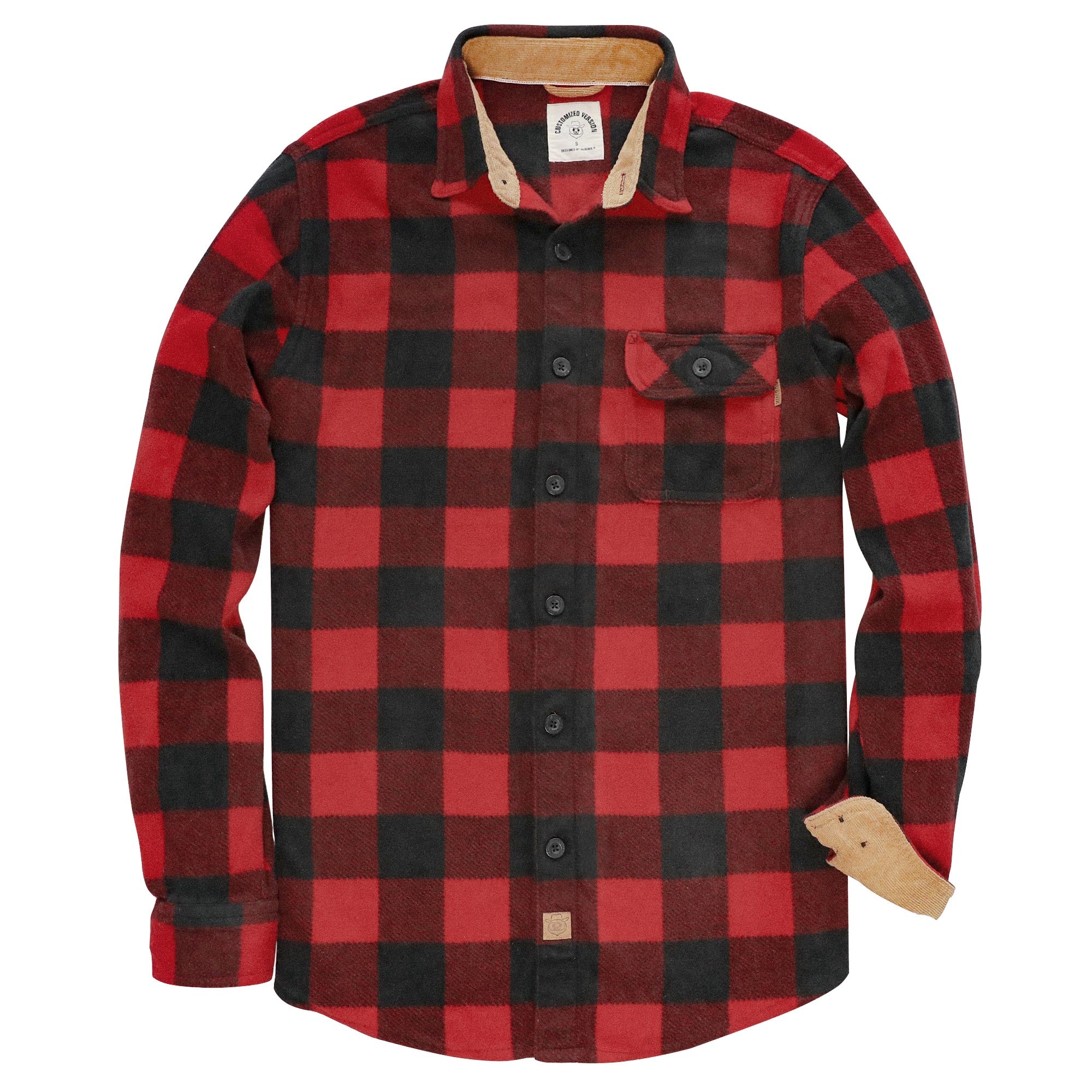 Dubinik® Mens Flannel Shirts Long Sleeve  Casual Button Down Brushed 100% Cotton Shirt#1809