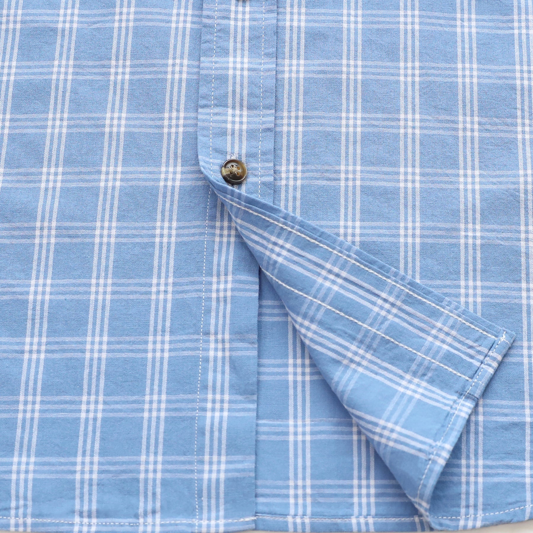 Men's casual short-sleeved cotton shirt #0017