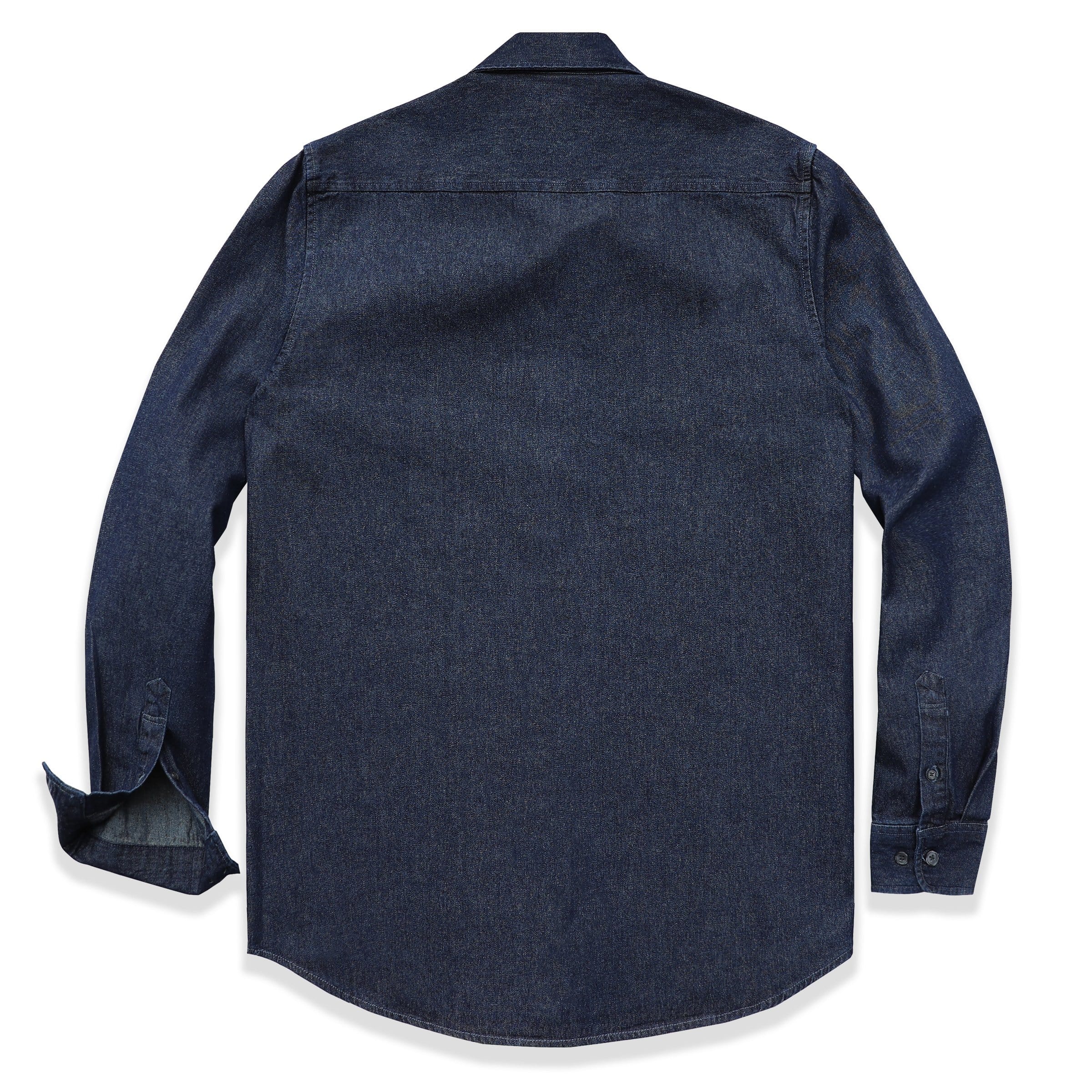 Men's cotton long sleeve denim shirt #4500