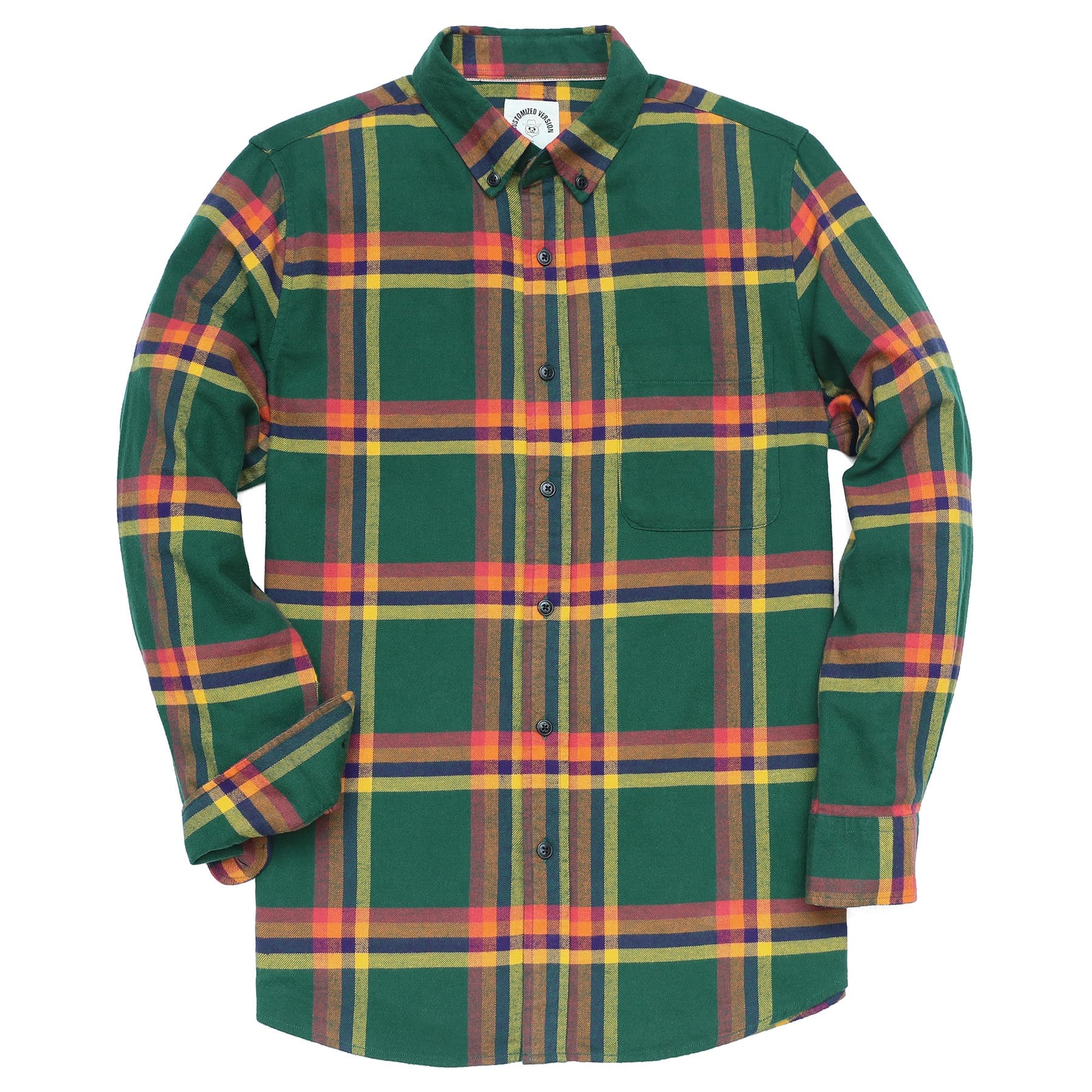 Men's Plaid Flannel Long Sleeve Shirts #0317