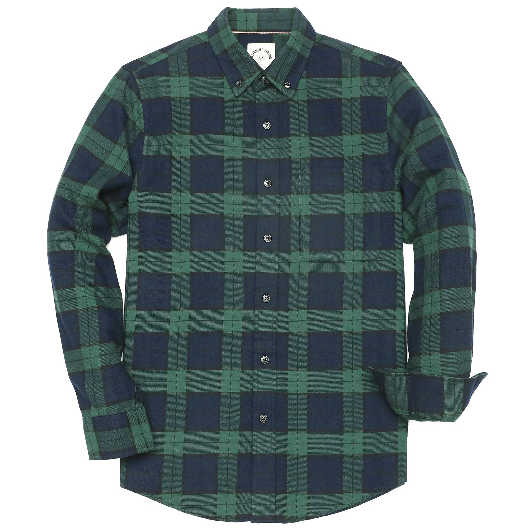 Men's Plaid Flannel Long Sleeve Shirts#0336