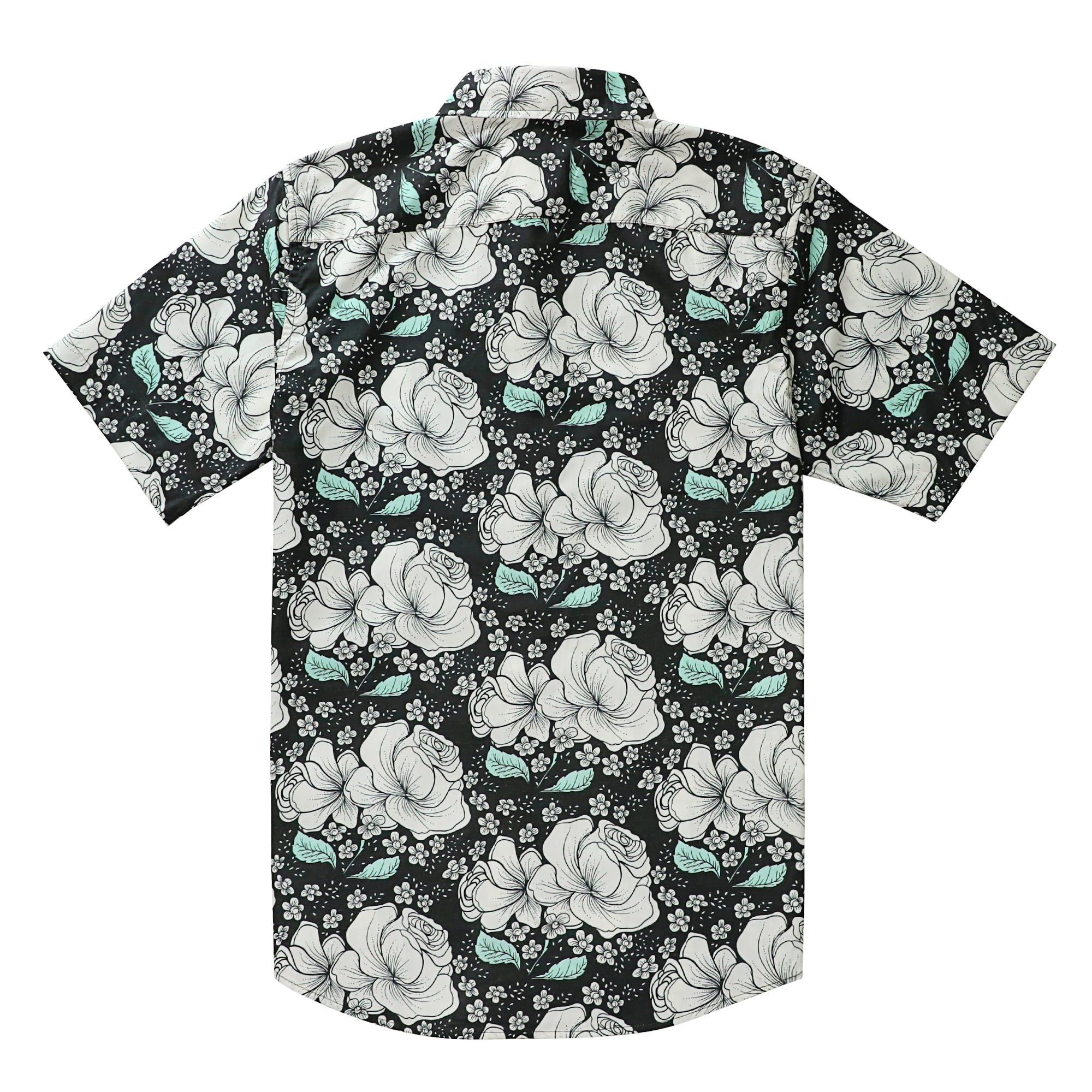 Hawaiian Shirt for Men Aloha Tropical Short Sleeve Button Down Print Beach Shirts #2604